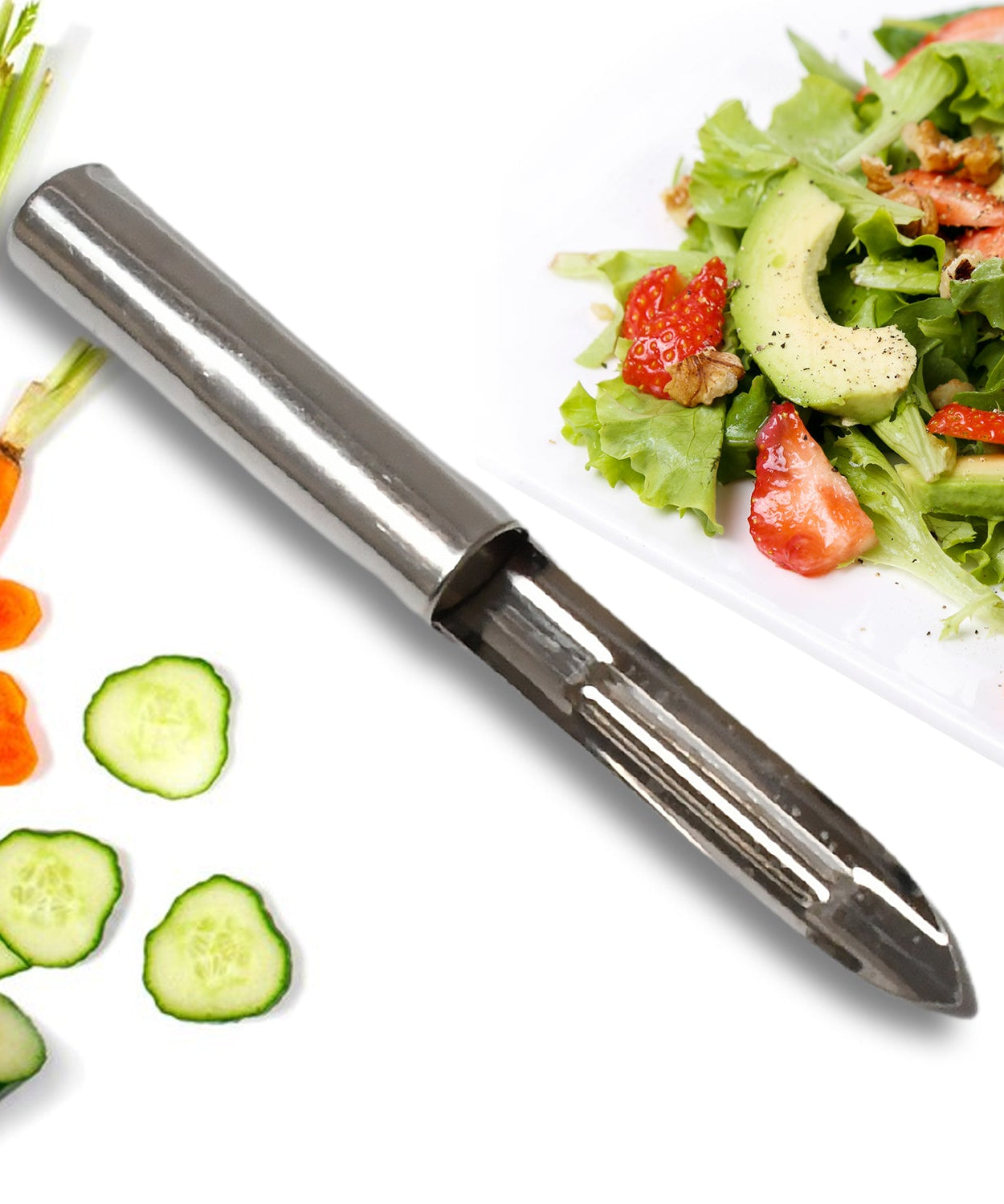 Stainless Steel Peeler Set – Multi-Purpose Handle for Peeling & Shredding (12 Pcs Set)