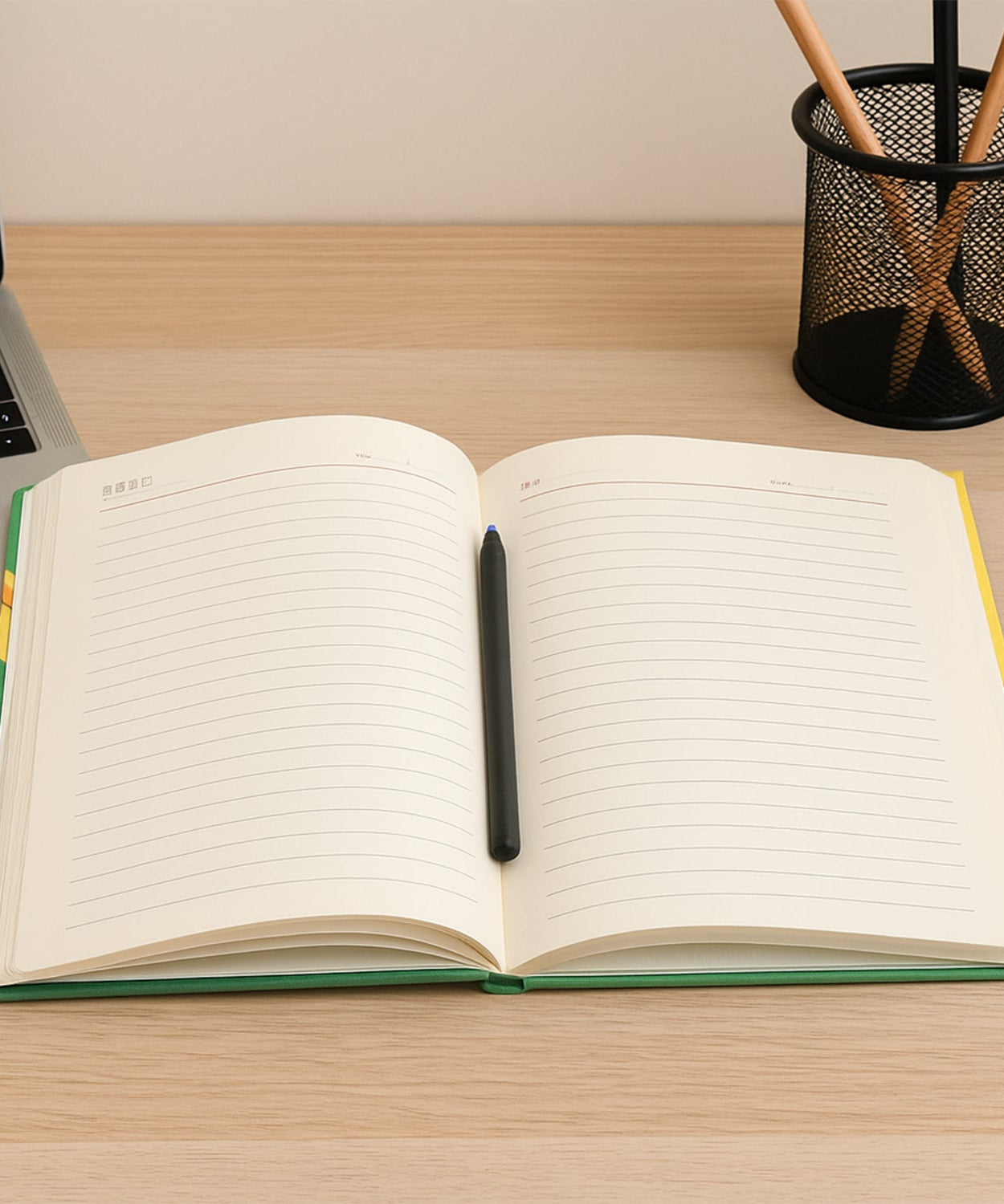 Hardcover Ruled Notebook with Calendar, Diary & 160 Pages 22x16 cm (1 Pc)