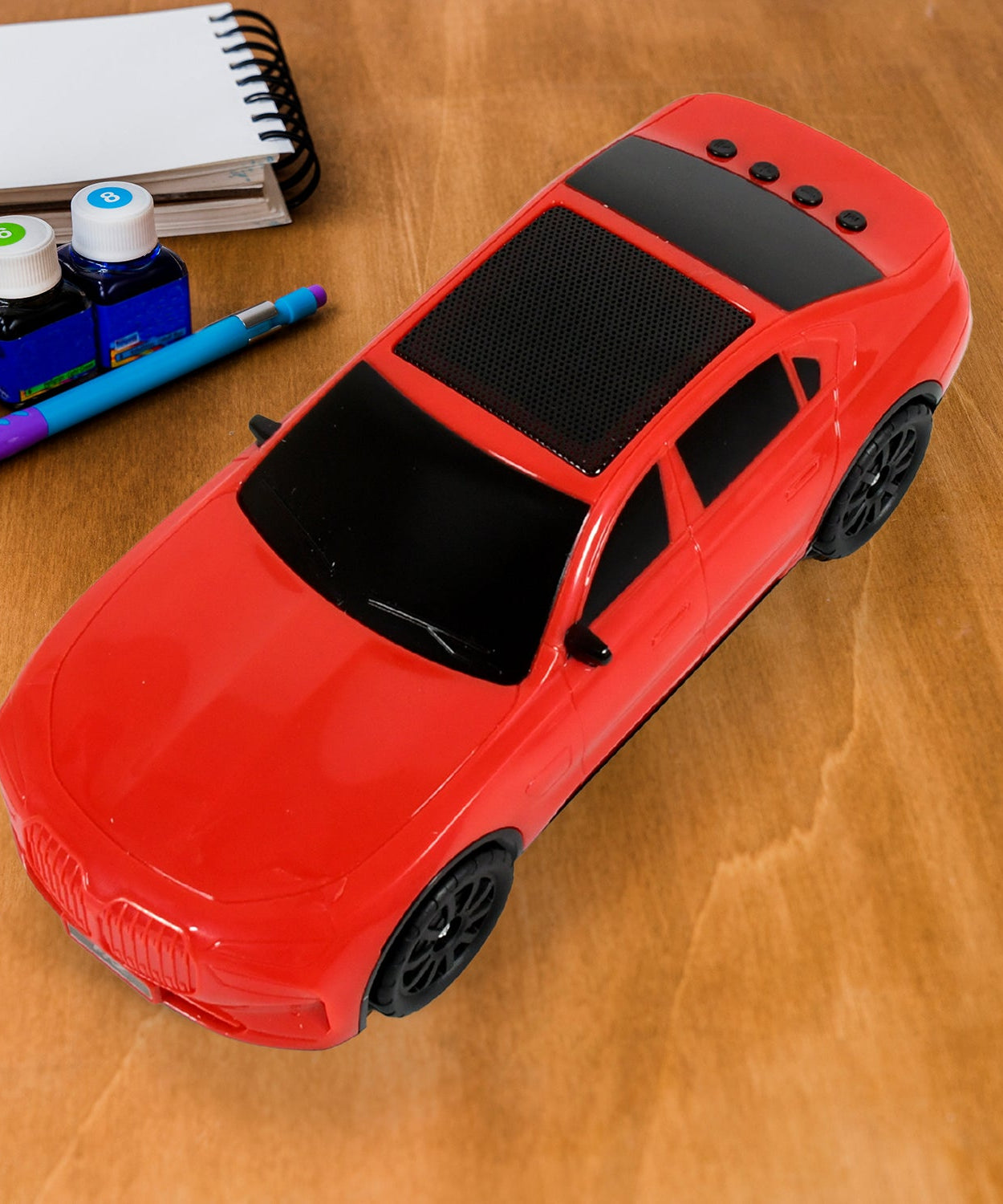 Wireless Bluetooth Speaker Portable Car Shape Music Speaker Support Bluetooth, TF Card, USB, Fm Radio Function Unique Shape Car Speaker