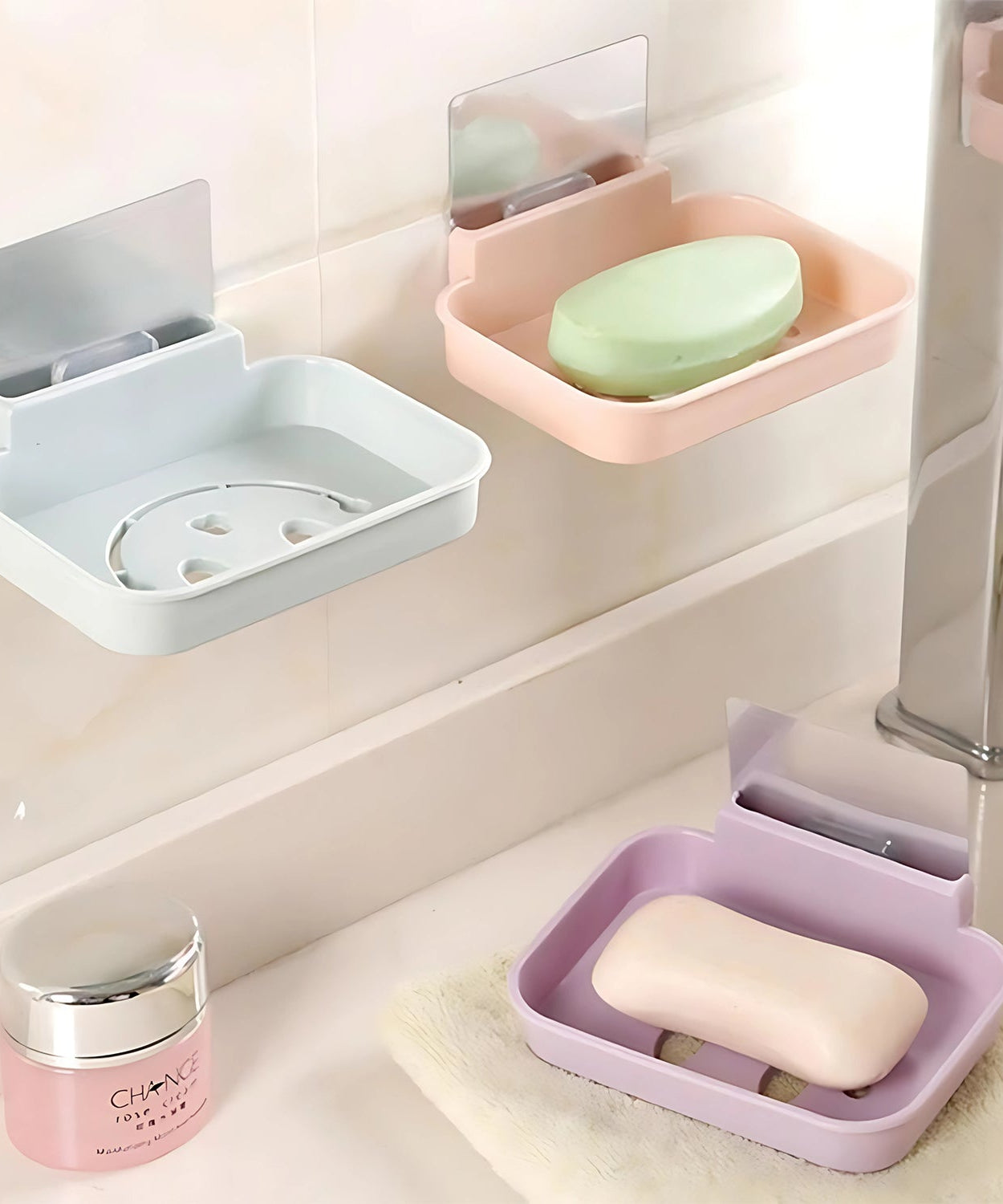 Self Adhesive Wall Mounted Soap Dish Holder (1 Pc)