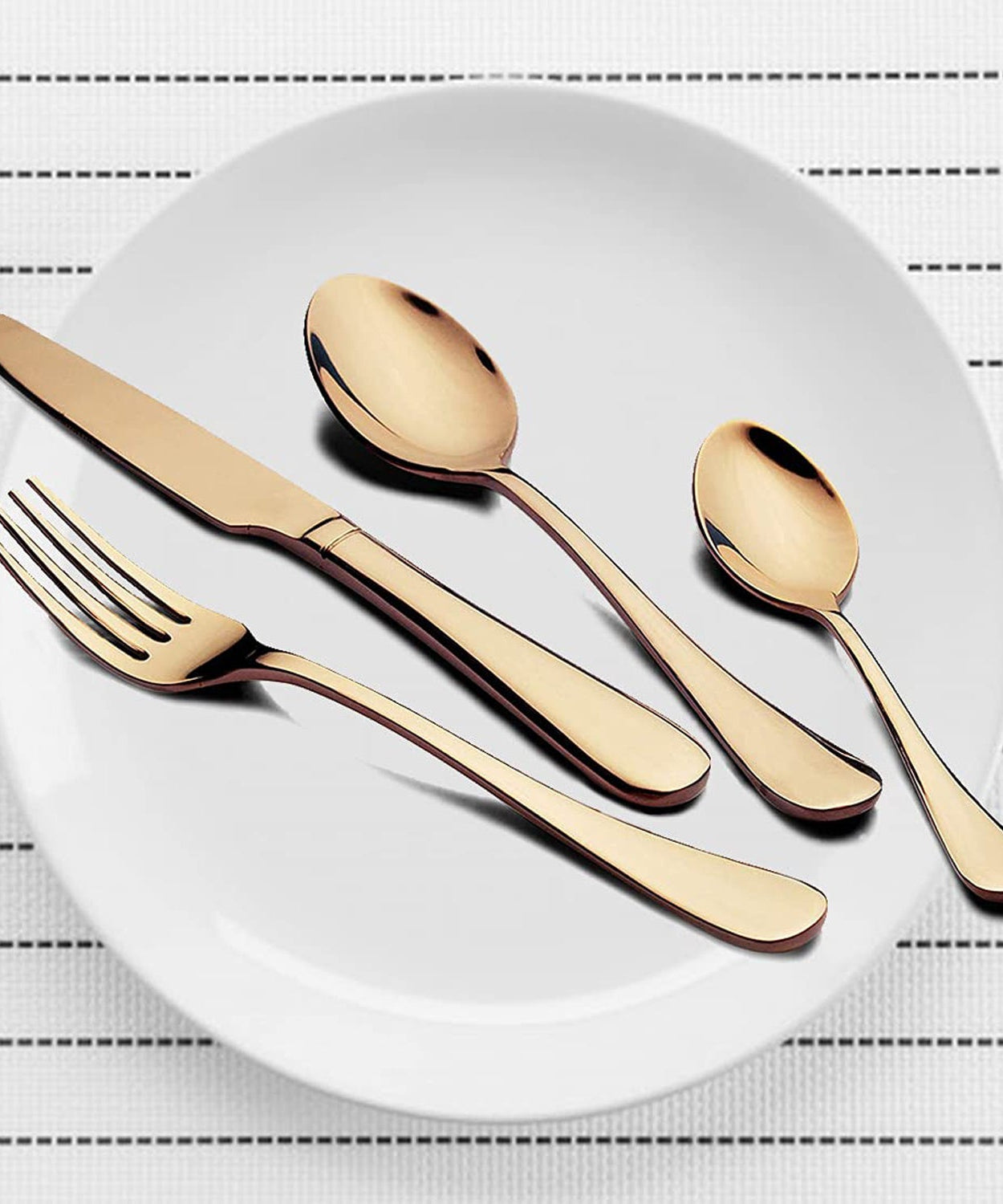 Kitchen Tableware / Flatware Sets Kitchen Forks Spoons with Gift Box (24 Pcs Set)