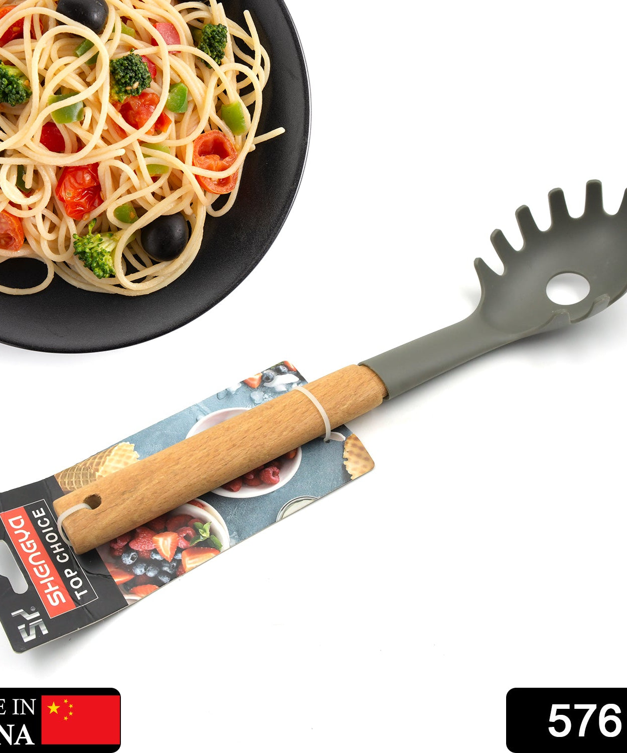 Plastic Kitchen Accessories Whisk , Pasta Spoon & Soup Spoon Heat Resistant  Non Stick Spoons Kitchen Cookware Items  (1 Pc )