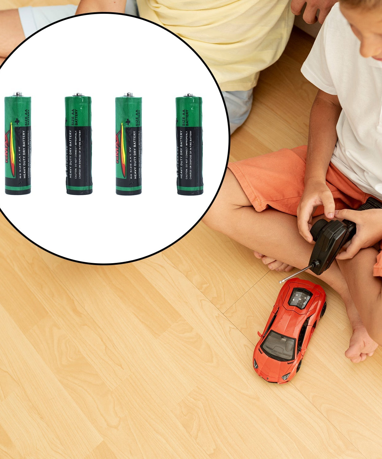 AA performance alkaline batteries, non-rechargeable