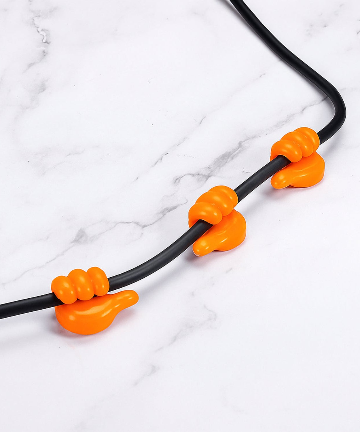 Orange Multifunctional Multi functional Hand Shape Wall Clip Hanger Keys Cable Holder