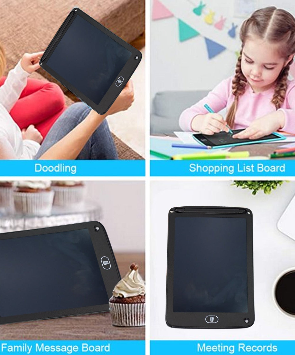 Portable LCD pad for children’s drawings