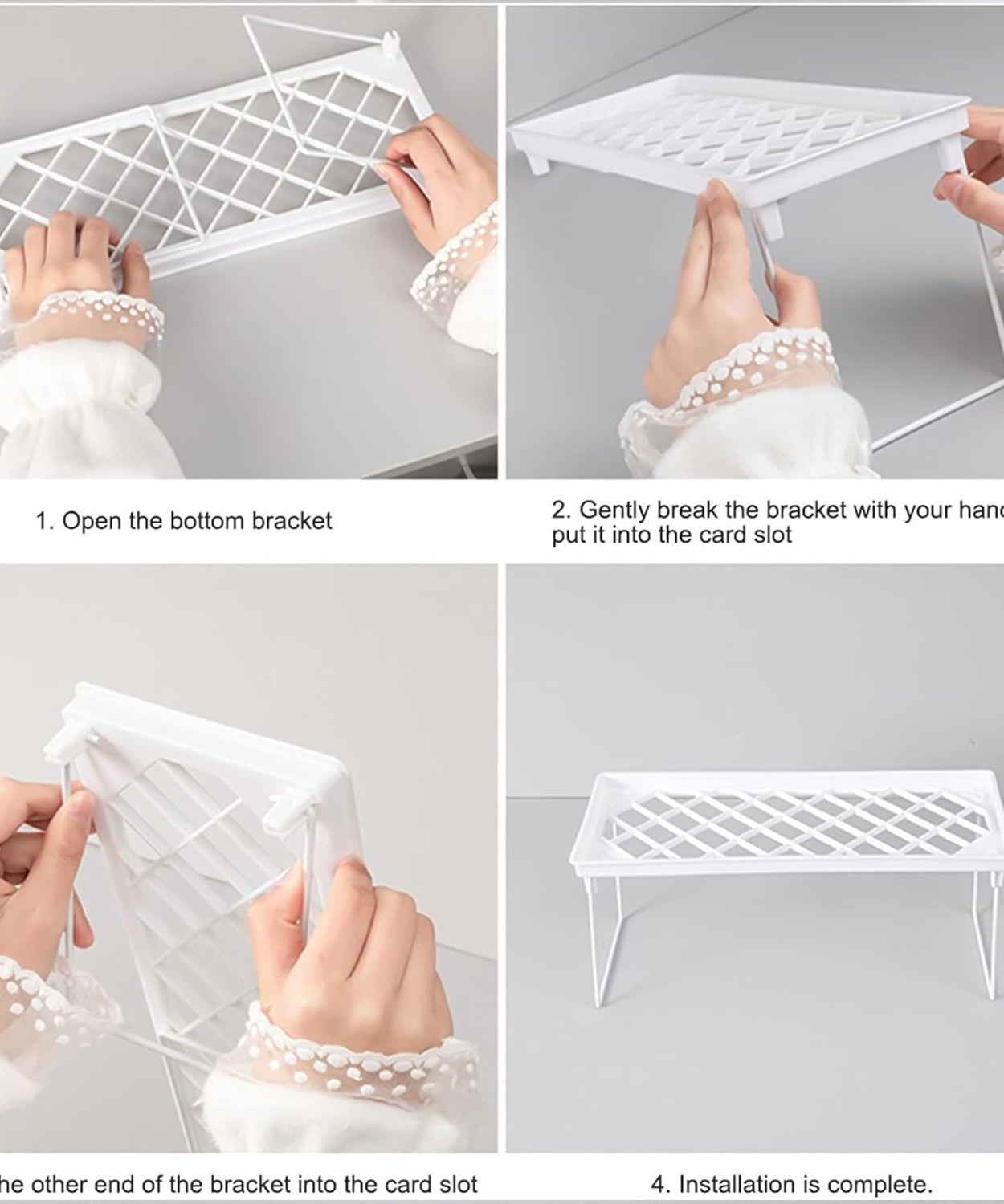 Bathroom Organizer Kitchen Utility Storage Rack Shelf Divider Makeup Home