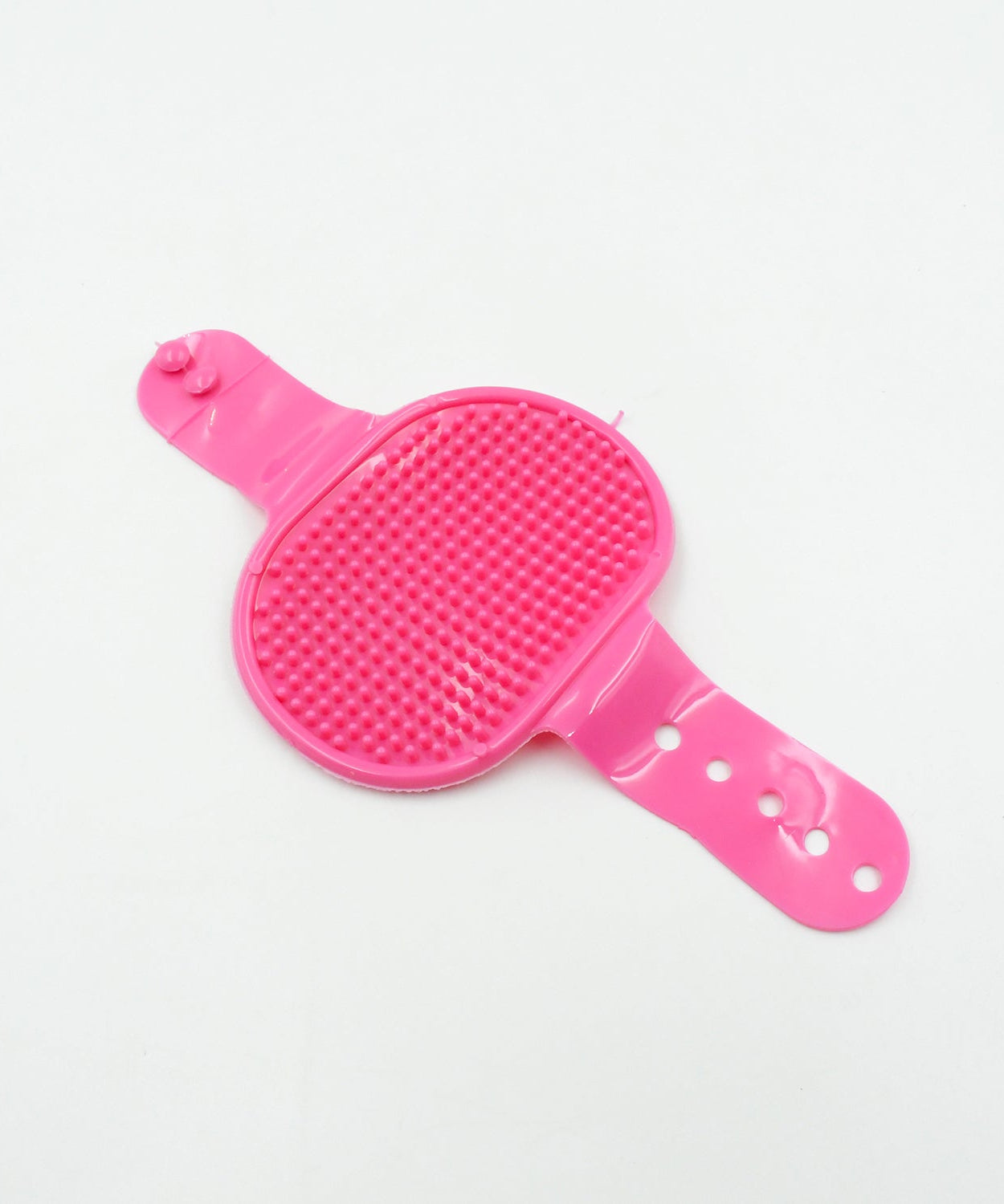 Grooming brush for dogs with rubber comb and adjustable handle