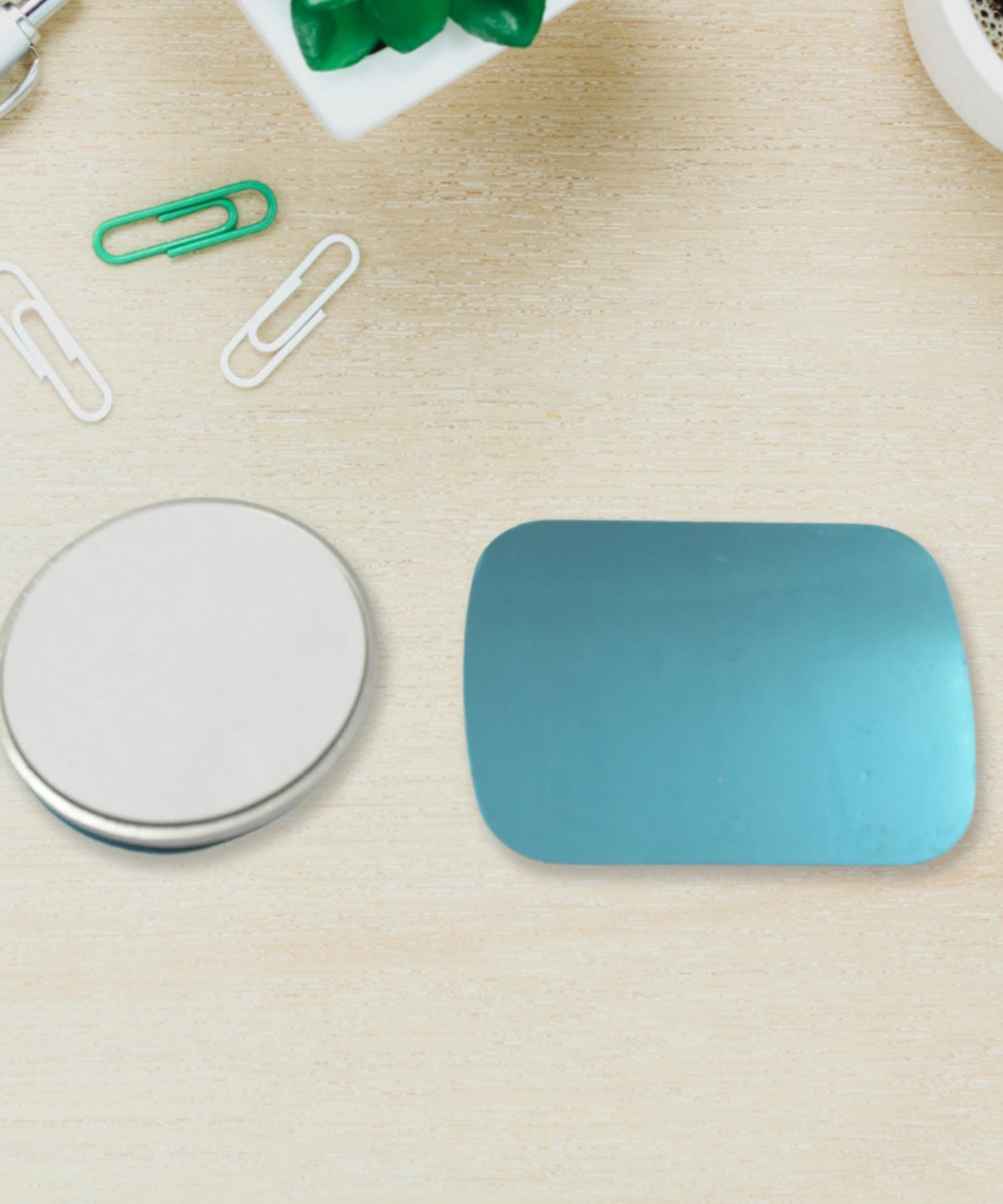 Universal magnetic phone holder for car or home use.