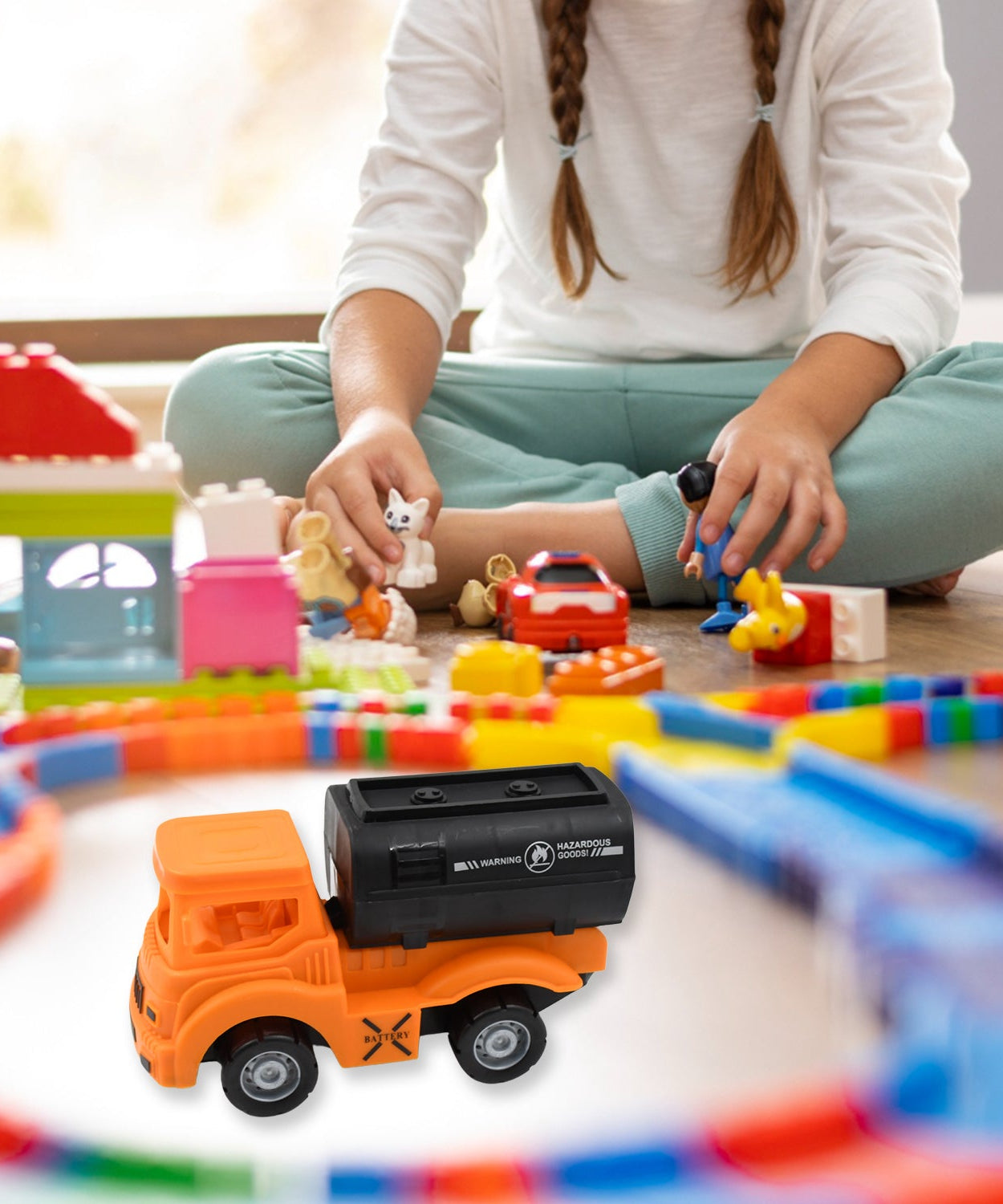 Tanker Truck Toys for Kids, friction power Vehicles Toy Truck, Plastic Truck, Friction Power Toy Trucks For Boys Girls, & Kids (1 Pc / Mix Color)