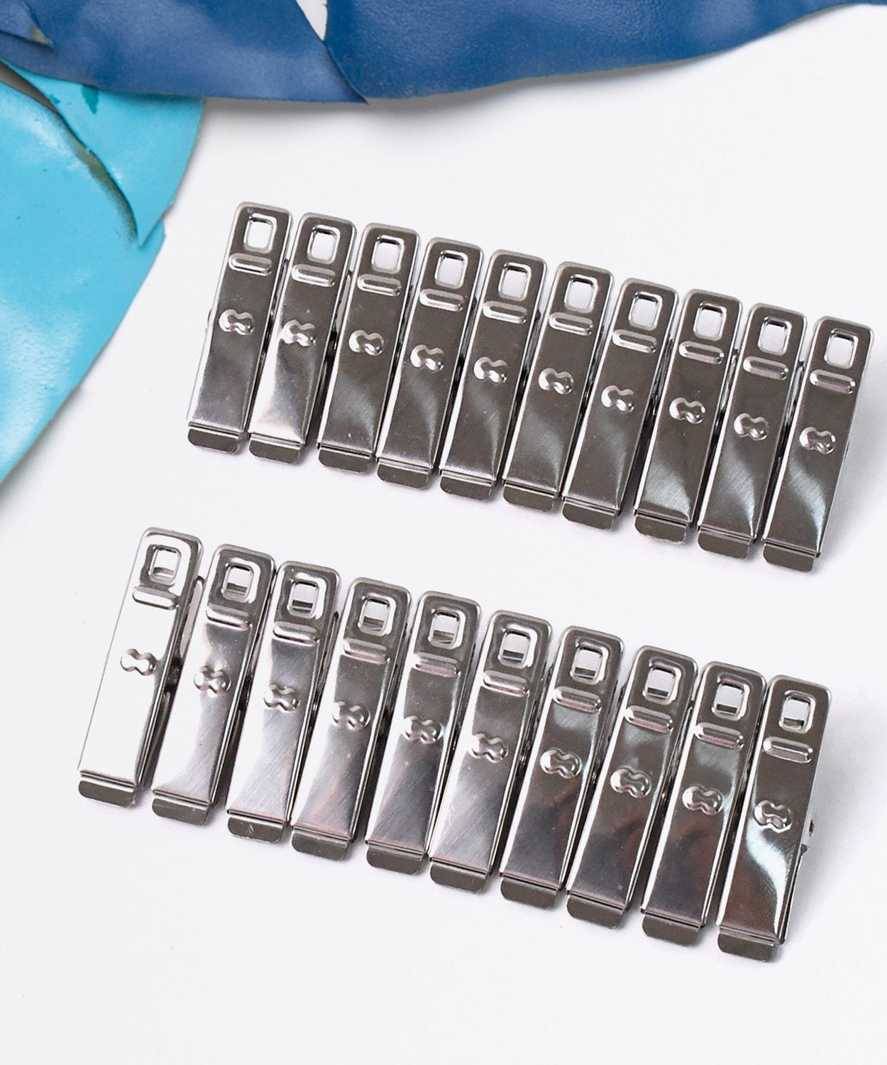 Cloth Drying Pins Stainless Steel Cloth Clips (20 Pcs Set)