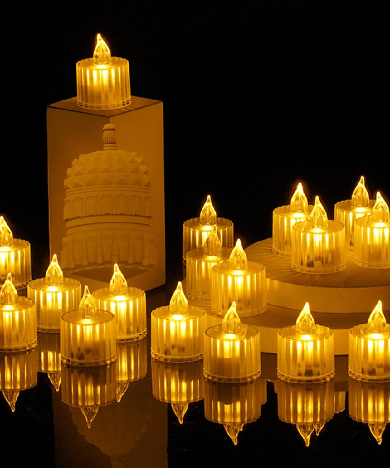 12-piece LED tea light candles for events