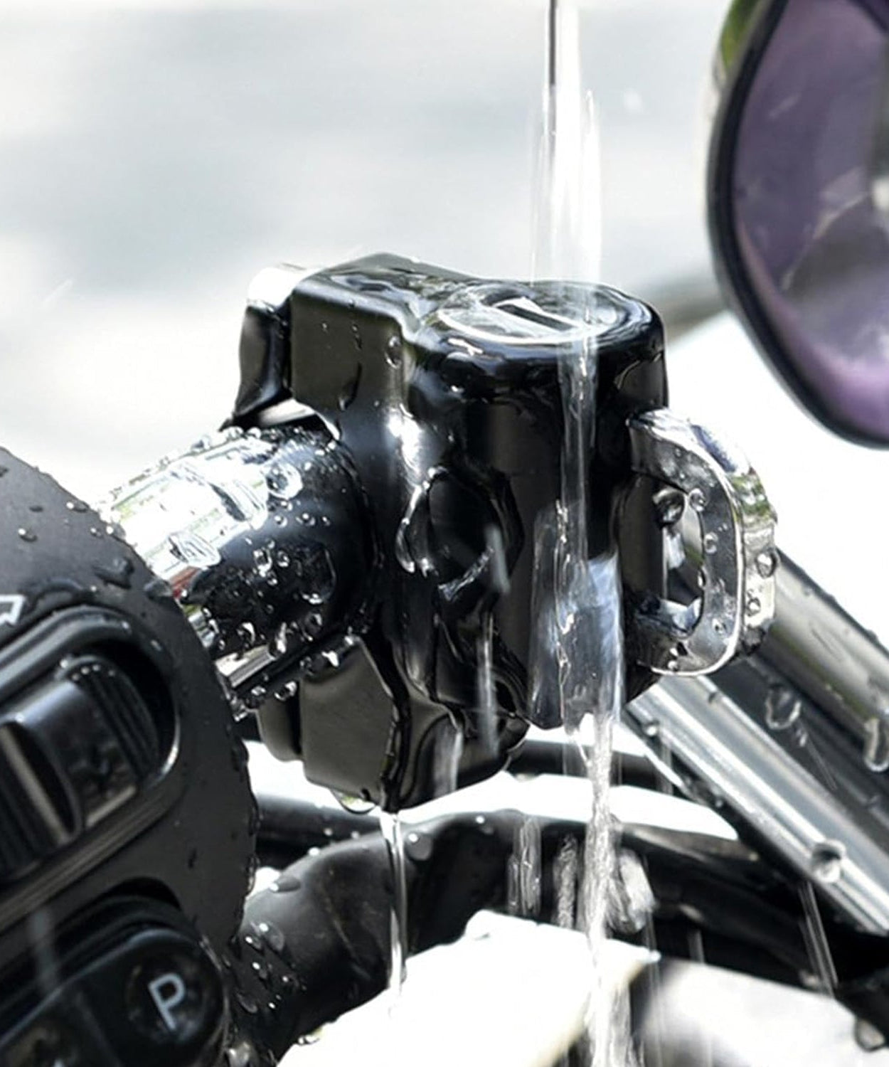 Heavy-Duty Helmet Lock for Motorcycle