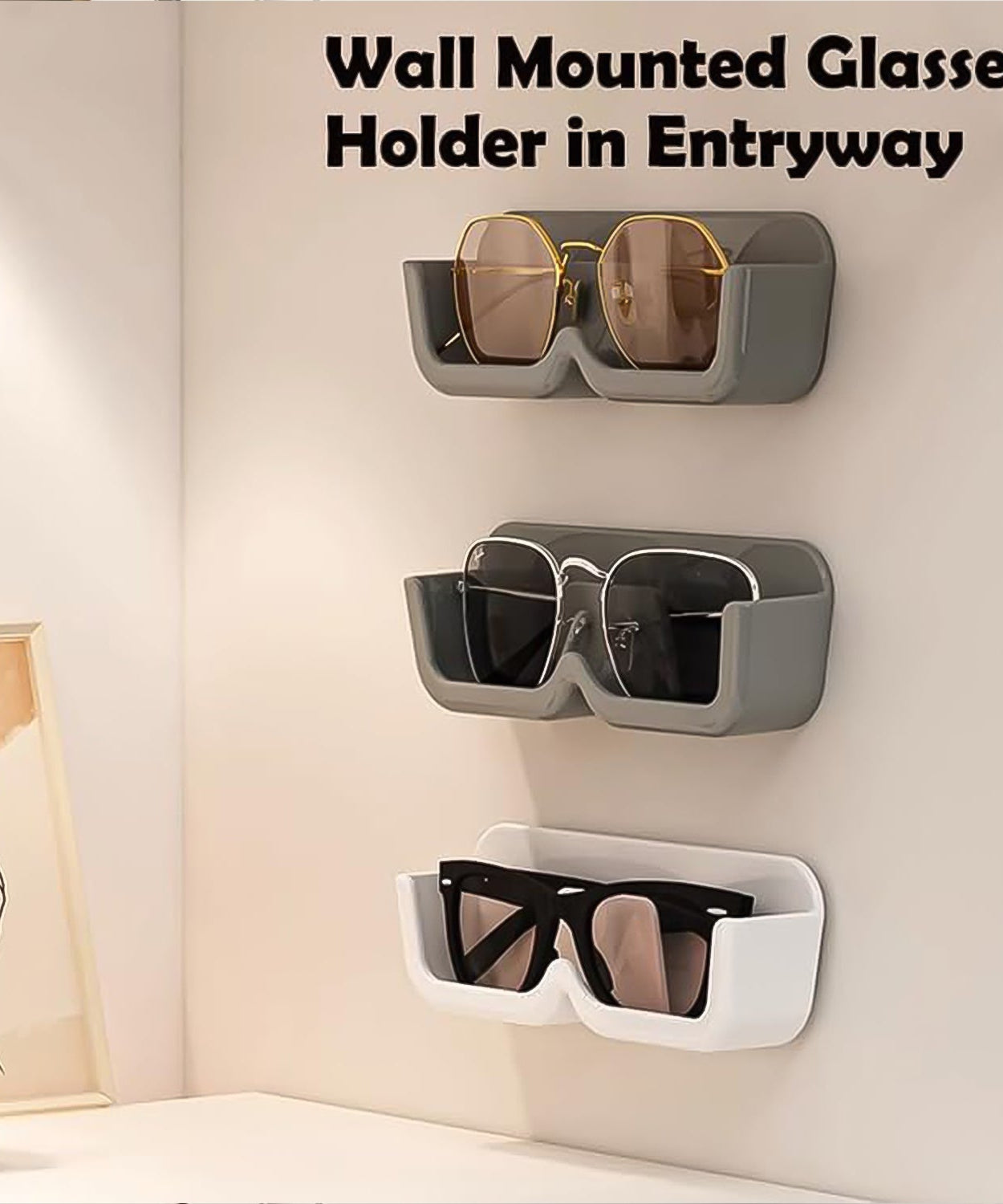 Wall Mounted Sunglasses Holder (4 Pcs Set)