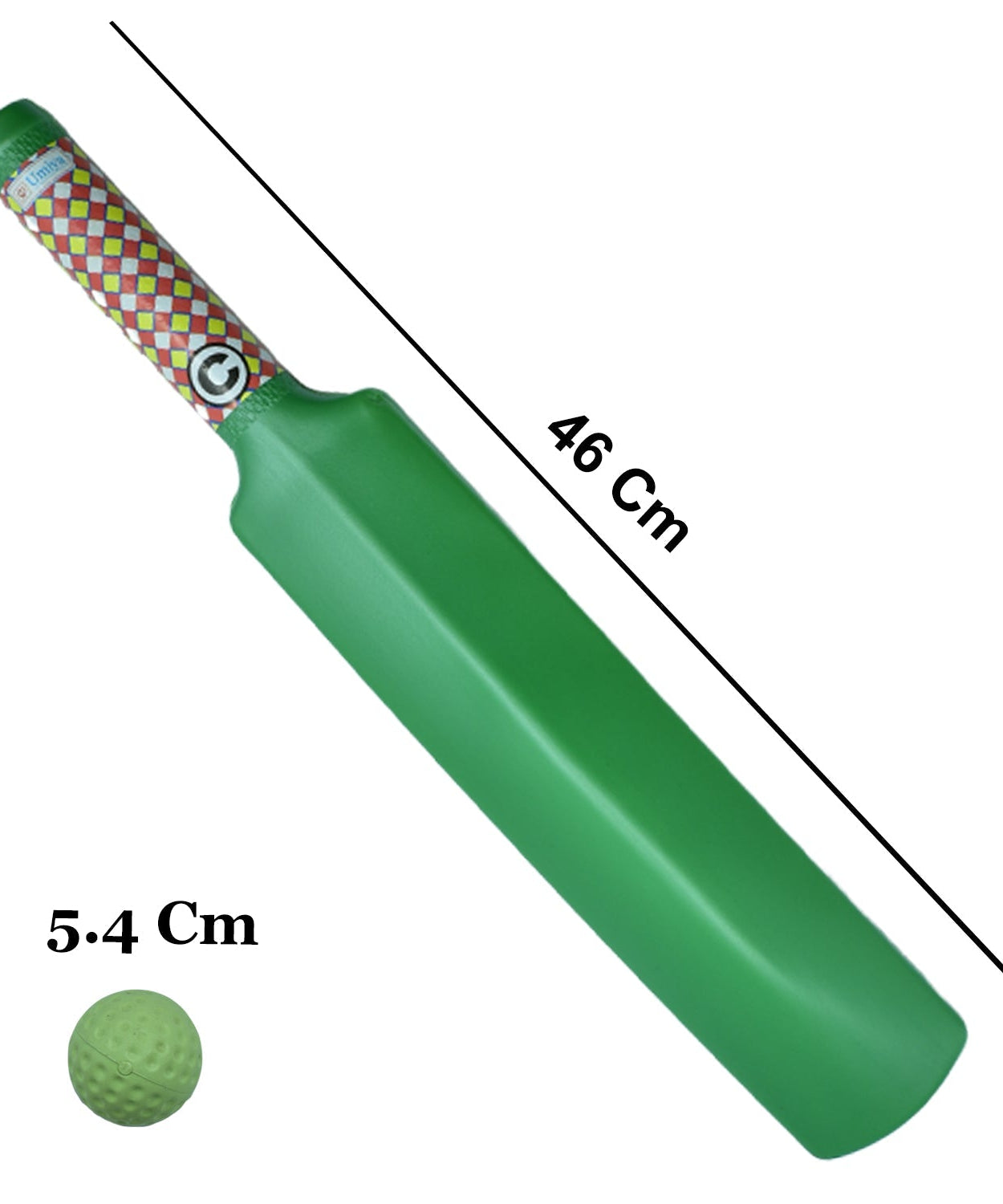 Kids enjoying a game with plastic cricket bat and ball