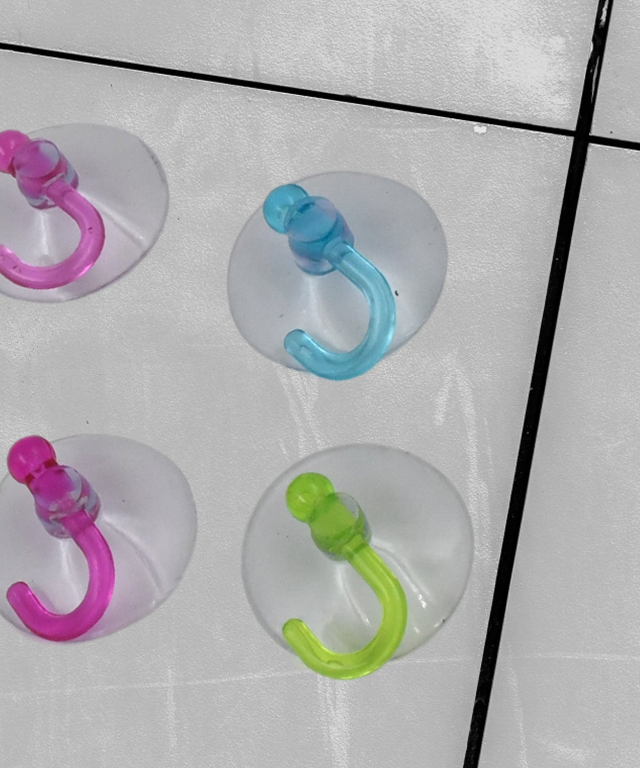Transparent Rubber Vacuum Sucker Hooks Hanger Strong Suction Cup (12 Pc)
