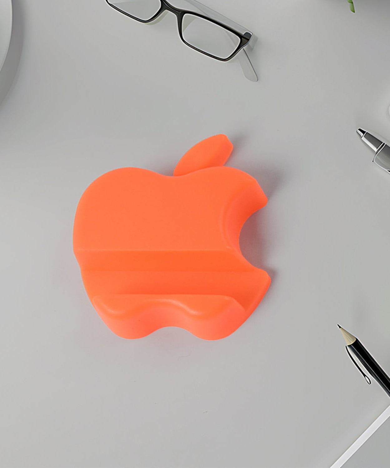 Apple-Shaped Plastic Mobile Phone Holder (1 pc & mix color)