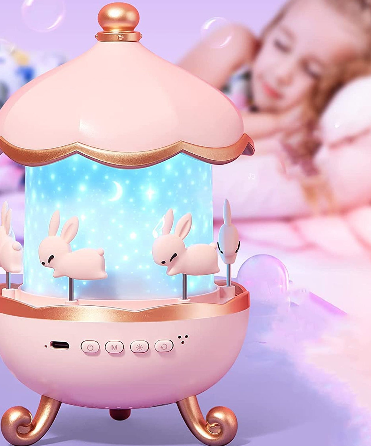 Magic Whirl LED Carousel Lamp