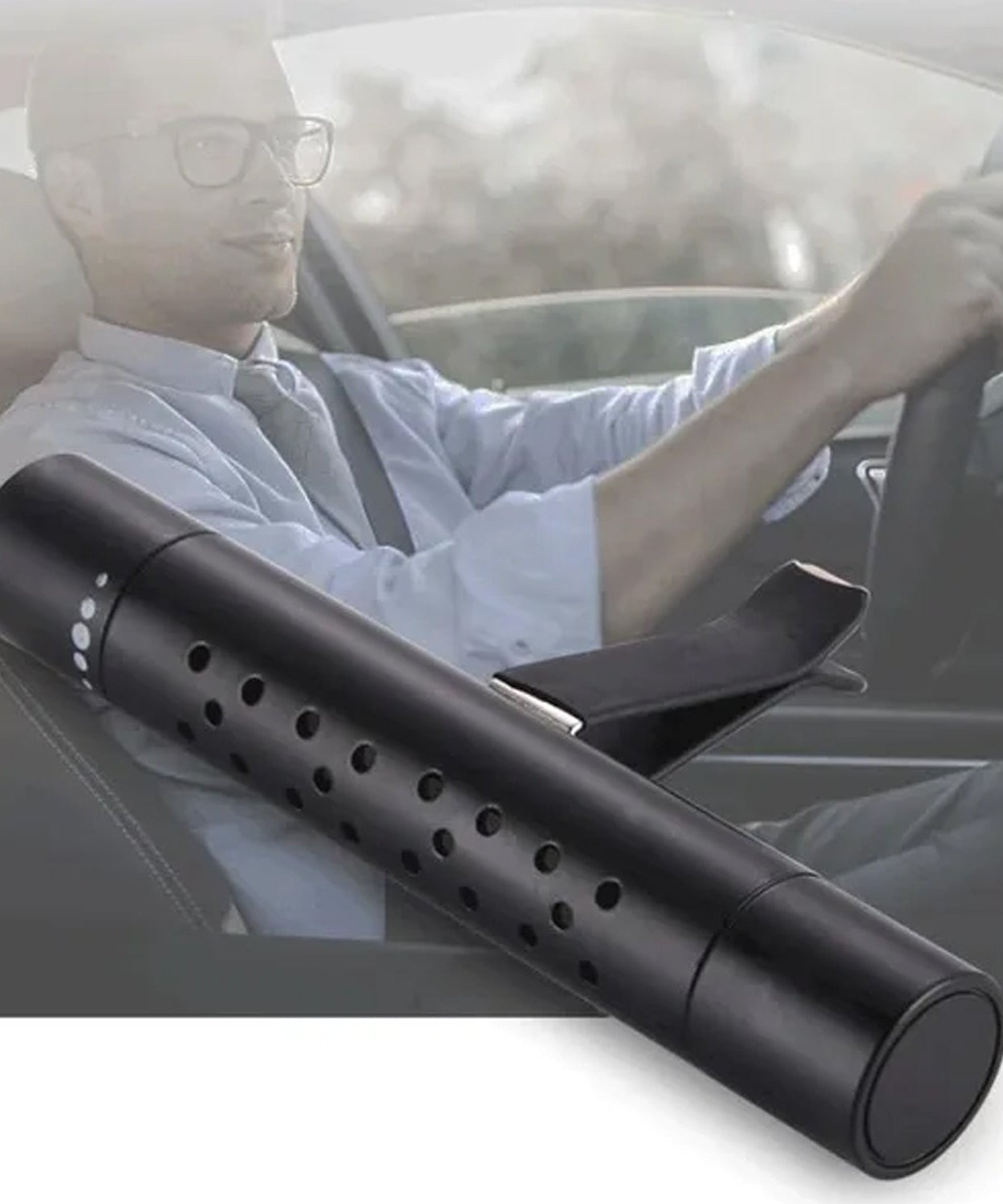 Car air fragrance for AC vent, long-lasting and sweet-smelling air freshener.