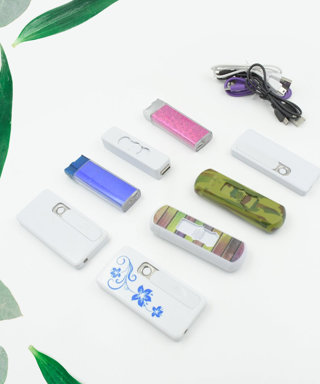 Stylish Electric USB Lighter for Men & Women (Rechargeable, Windproof)