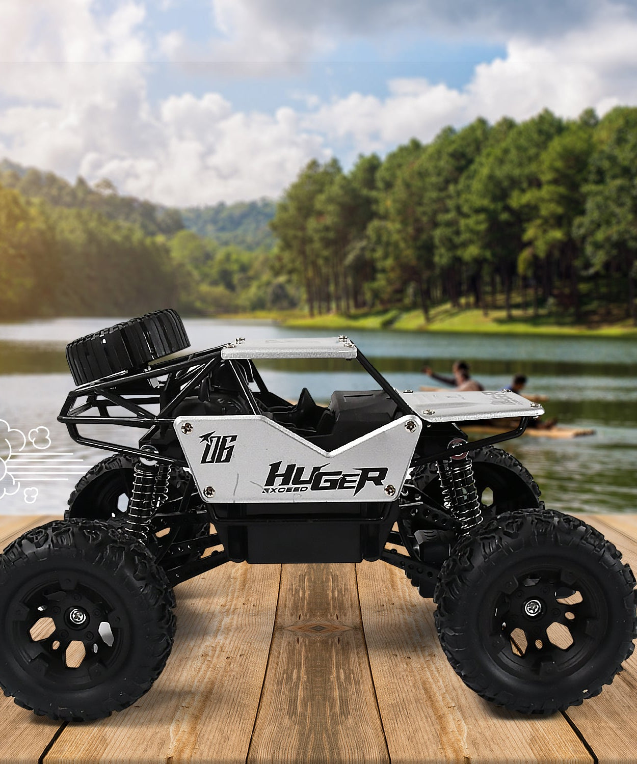 Rock Crawler Monster RC Truck All Terrain Stunt Racing Car Rechargeable Indoor Outdoor Toy Car