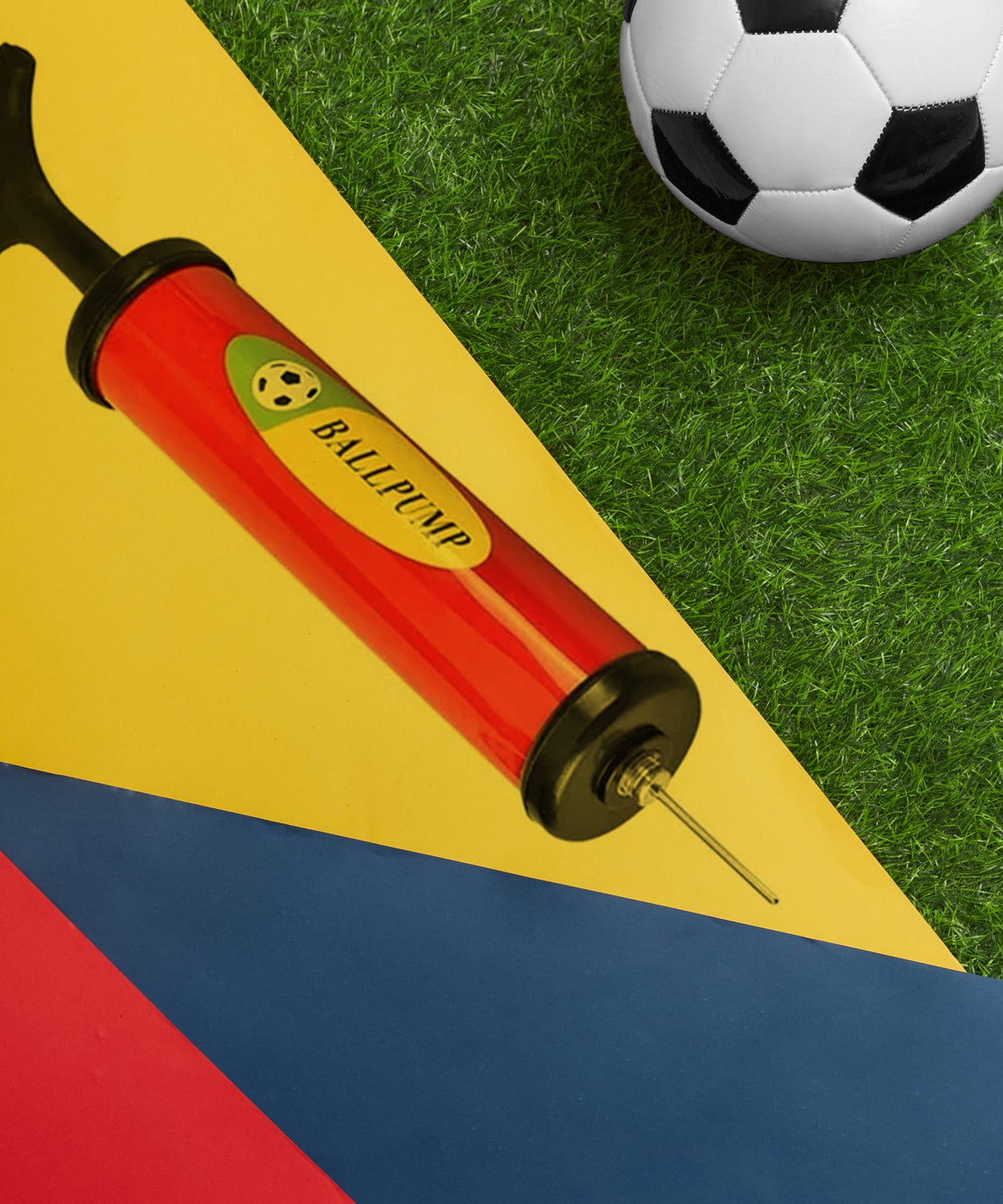 Plastic Pump for Inflating Balls (28 CM) - Inflatable Ball Development Toy