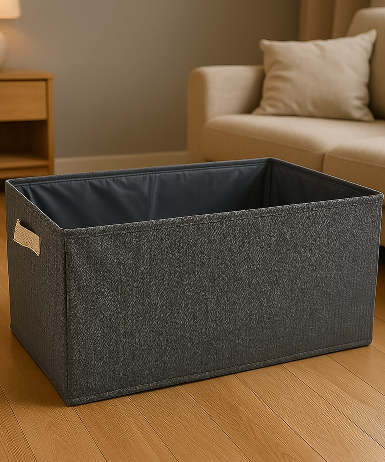 FOLDABLE CLOTH STORAGE BOX WITH HANDLES (47×28 CM)