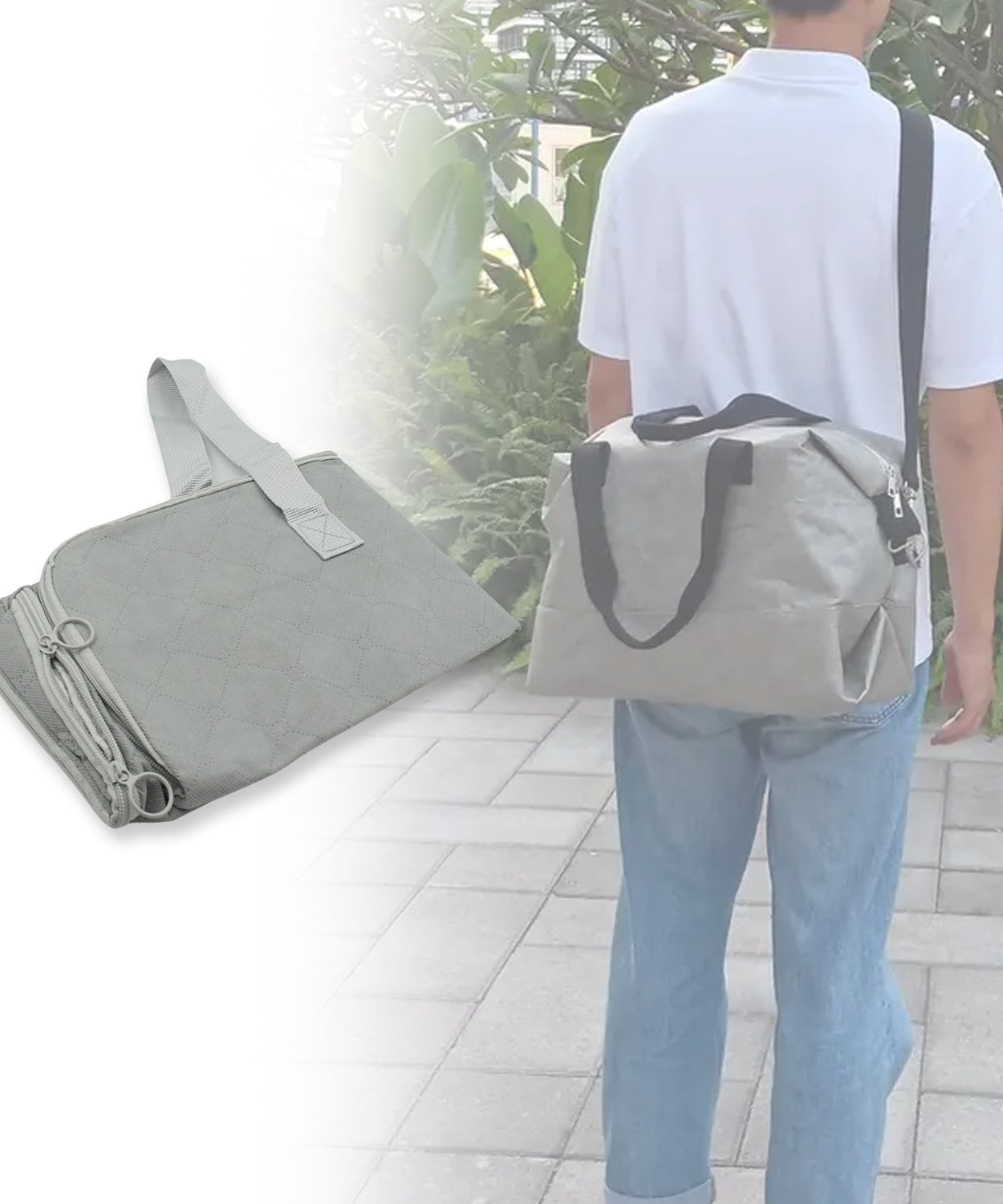 Durable large bag with zip for outdoor use and home improvement