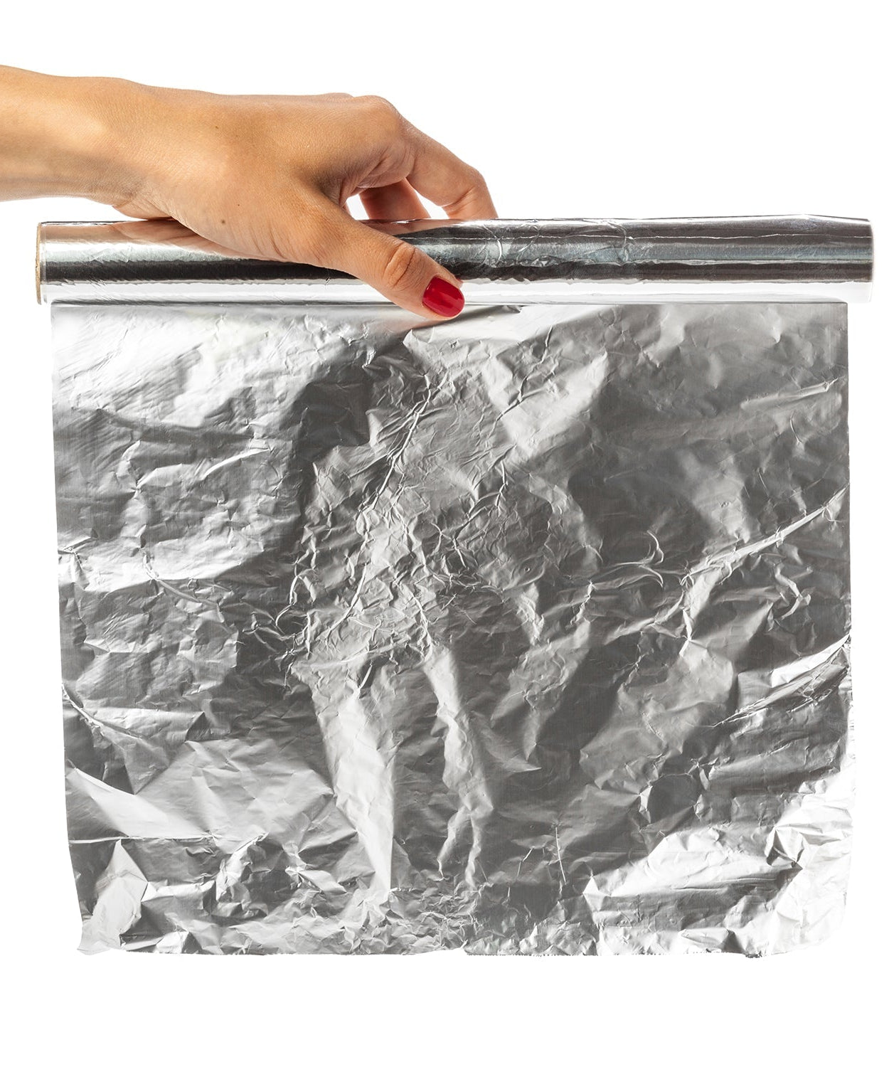 Aluminum foil sheet, heavy duty, non-stick surface