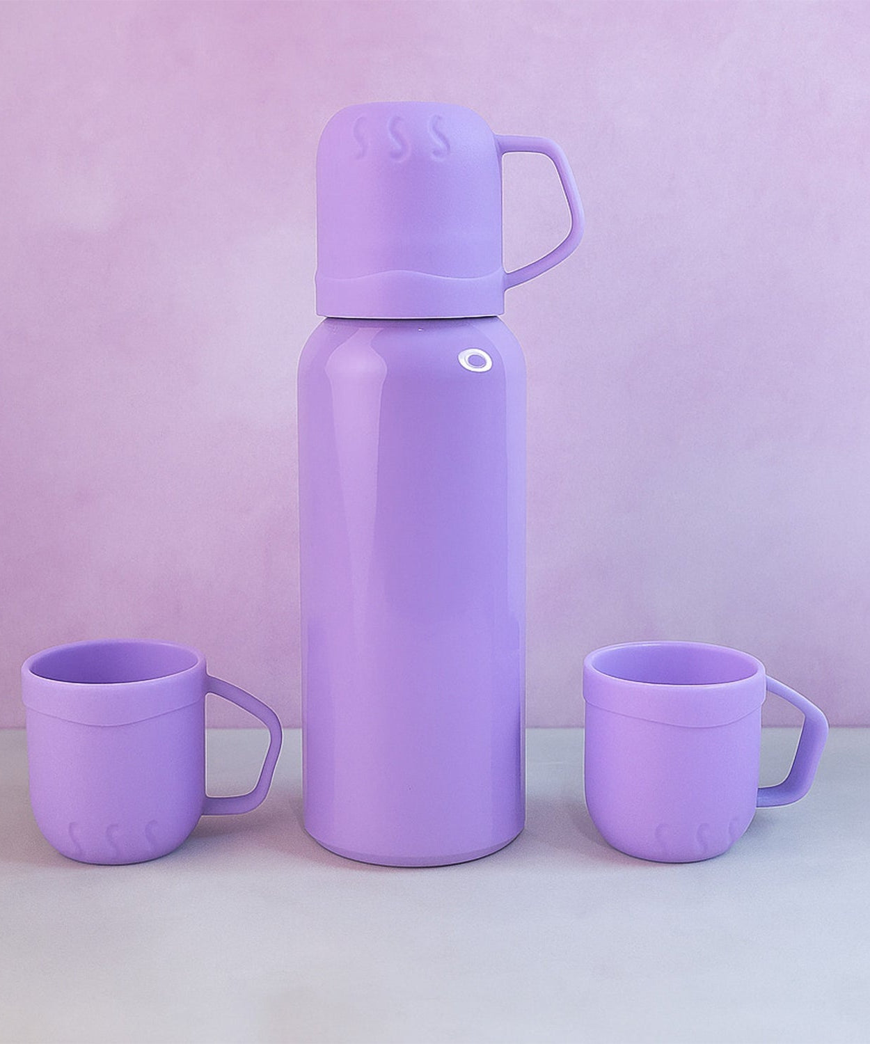 Insulated Purple Flask Set
