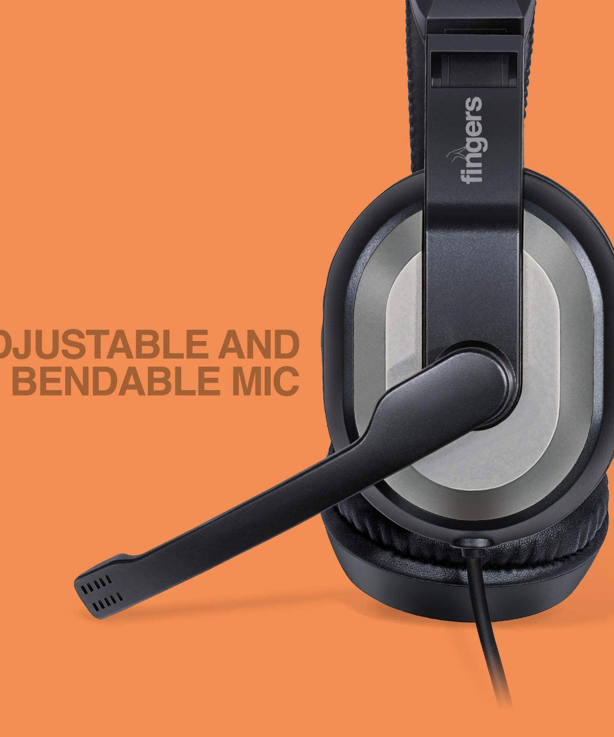 Wired Headset with Adjustable Headband & Noise-Isolating Mic Set
