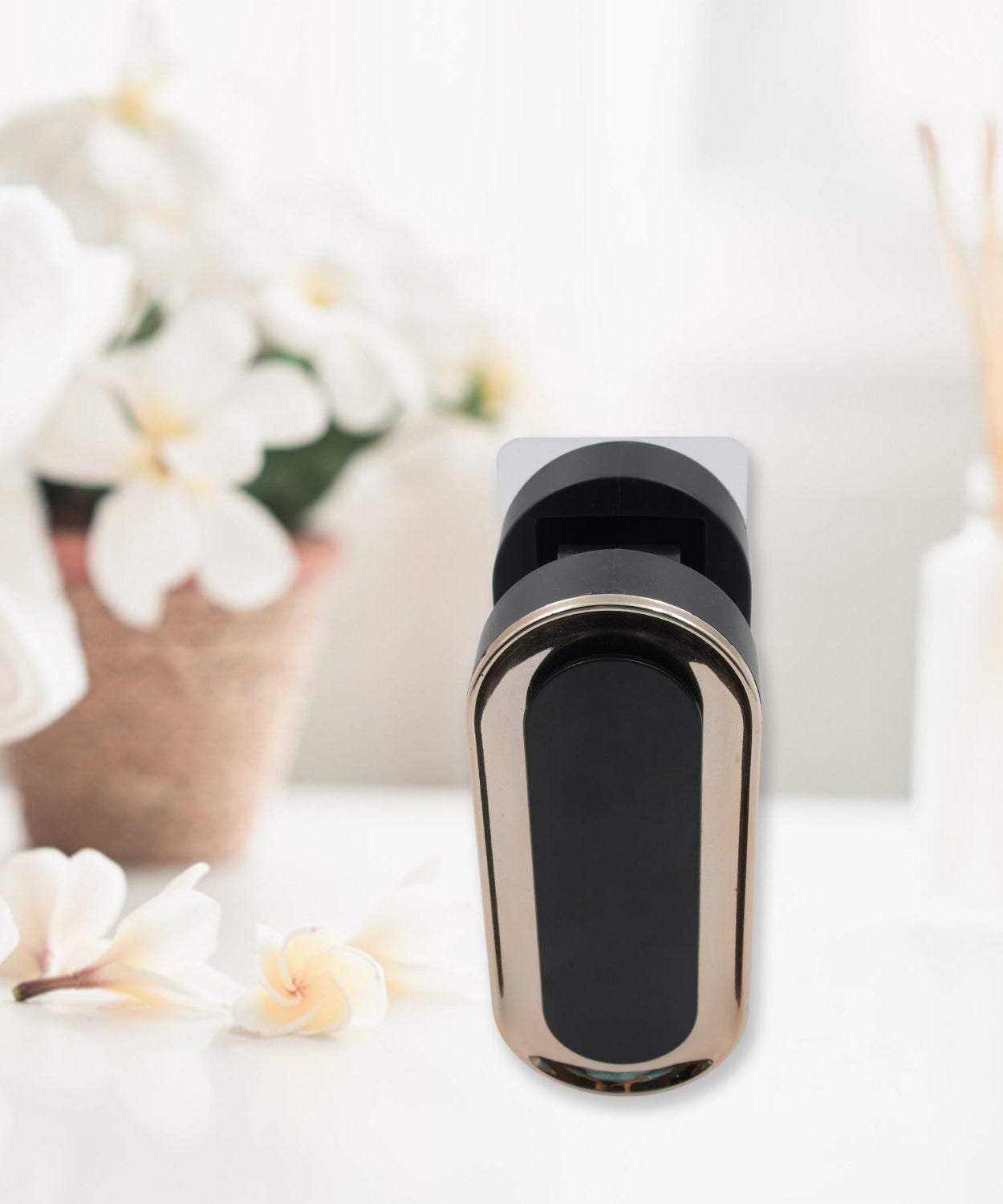 Double slot hook for hanging mops and brooms