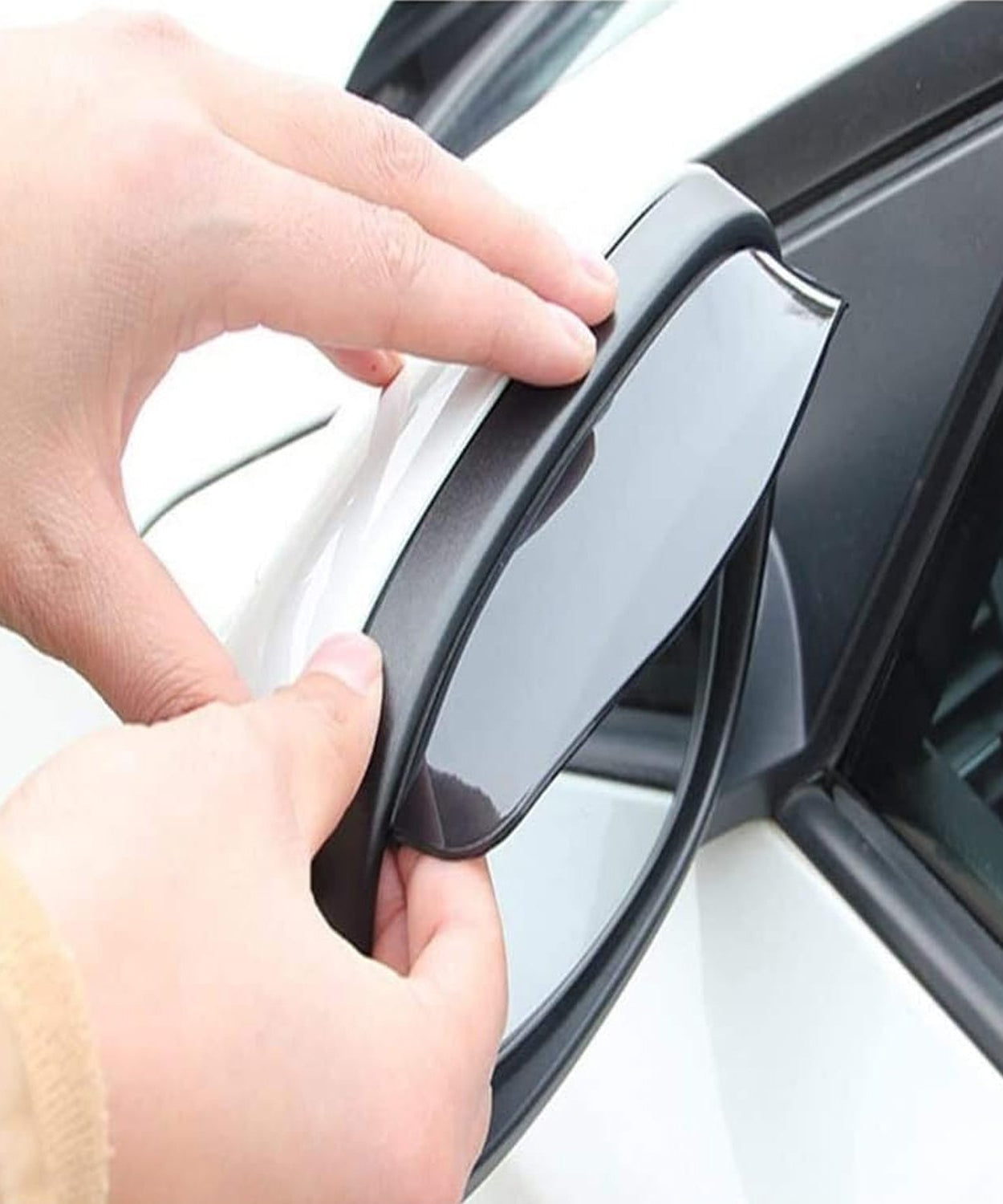 1 Pair Mirror Rain Protector Car Rearview Mirror Rain Blades Car Back Mirror Eyebrow Rain Cover Car Rearview Mirror Eyebrow Covers Flexible Protection Rainproof Decoration Accessories (2 Pcs set)