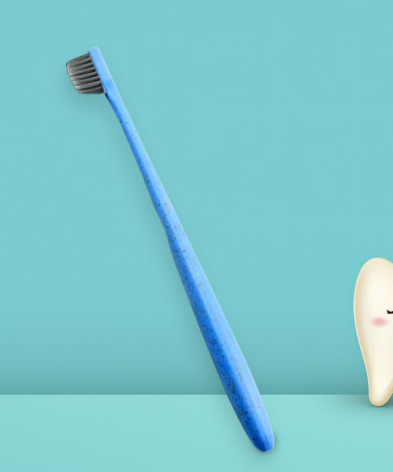 Wheat Straw Soft-Bristle Toothbrush for Deep Cleaning & Dental Care (1 Pc)