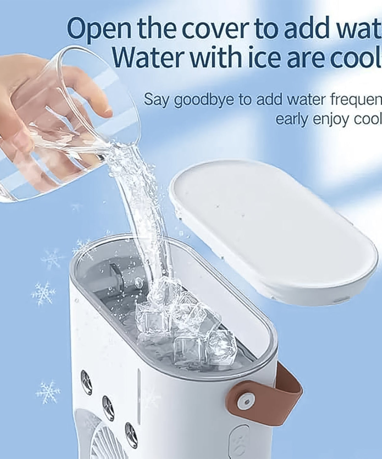 Portable Tower Mist Spray Cooling Fan, Air Cooling Fan (1 Pc)