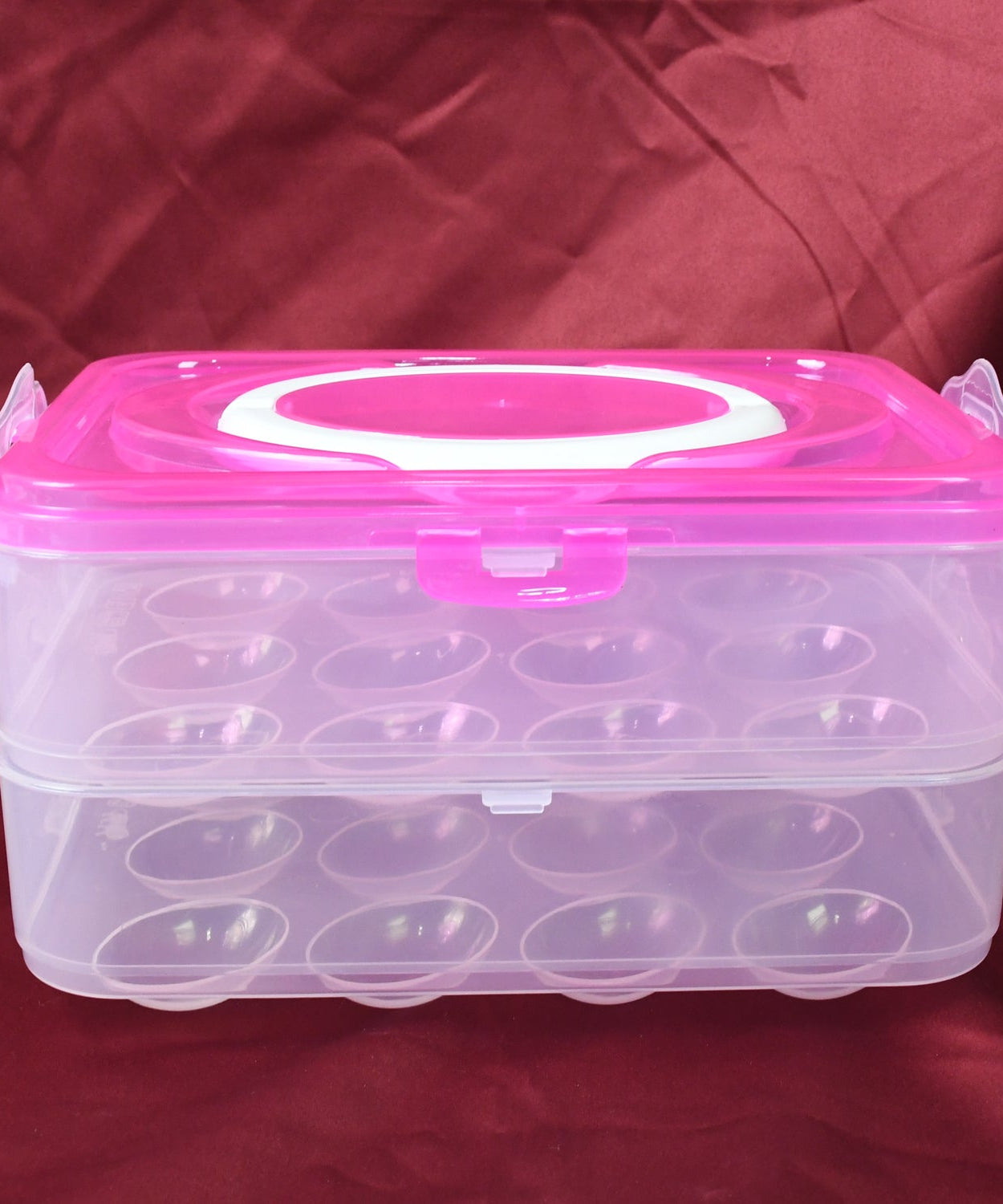 Double Layer 24 Grid Egg Storage Box for Egg Storage Container