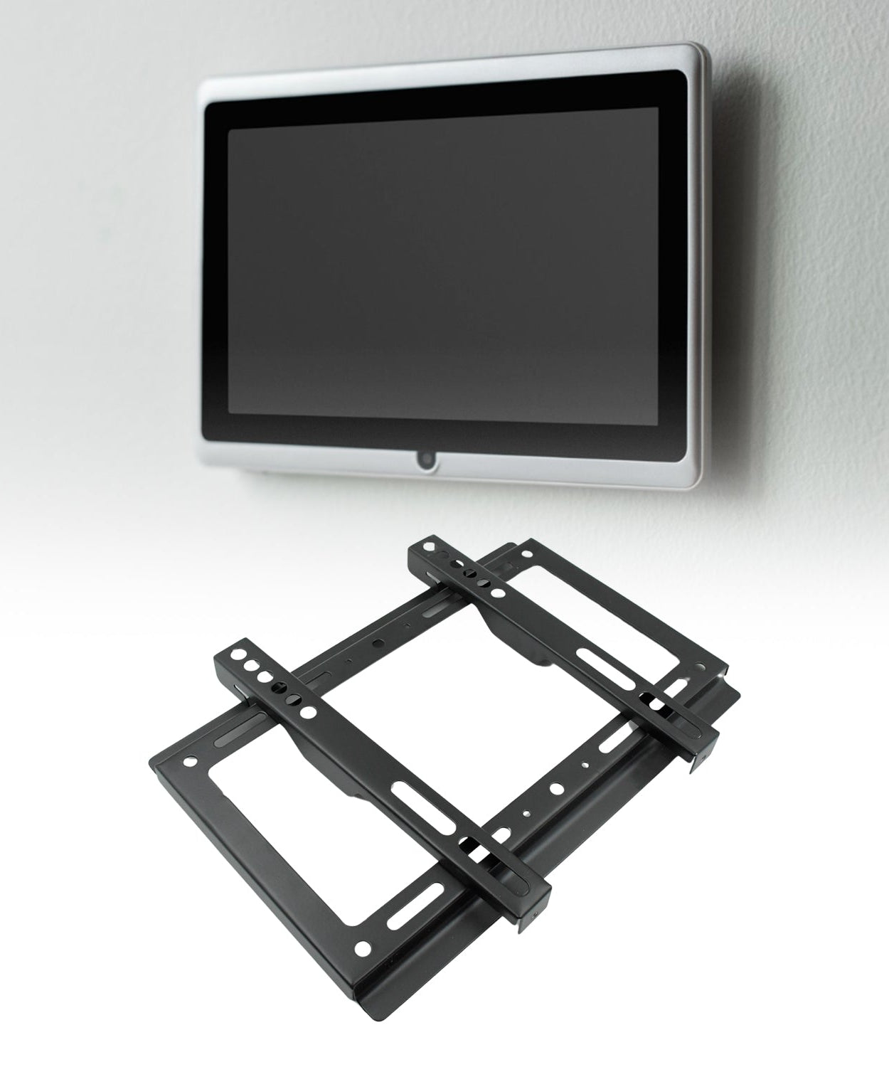 TV Wall Bracket Mount Slim Monitor Stand for 14 x 42, LCD LED 3D plasma Flat TVs Full Motion Heavy-Duty Wall Bracket, Sturdy and Strong Flat Screen Design TV Wall Mount (29cmx19cm)