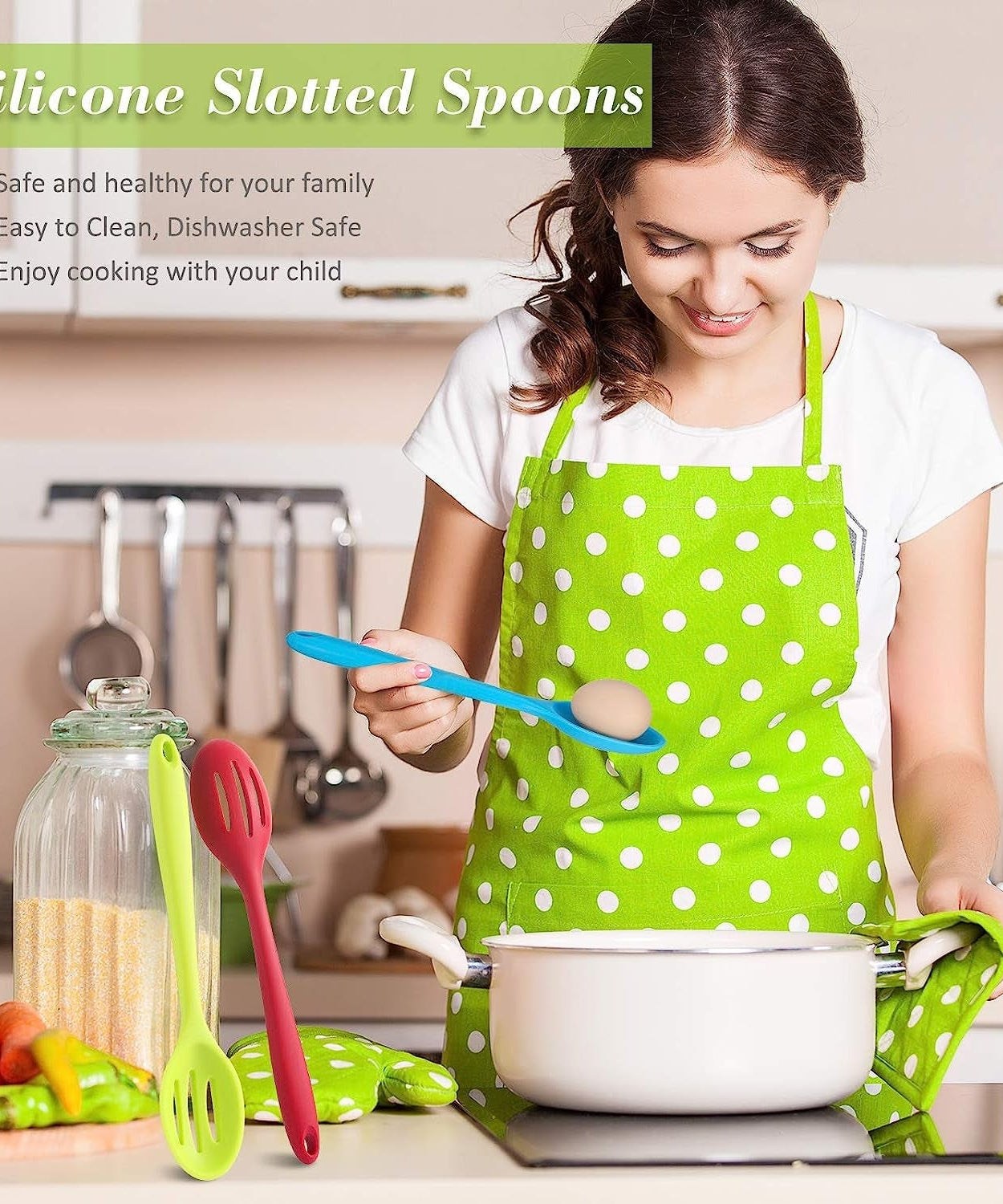 27cm silicone kitchenware, heat-resistant and durable for cooking.