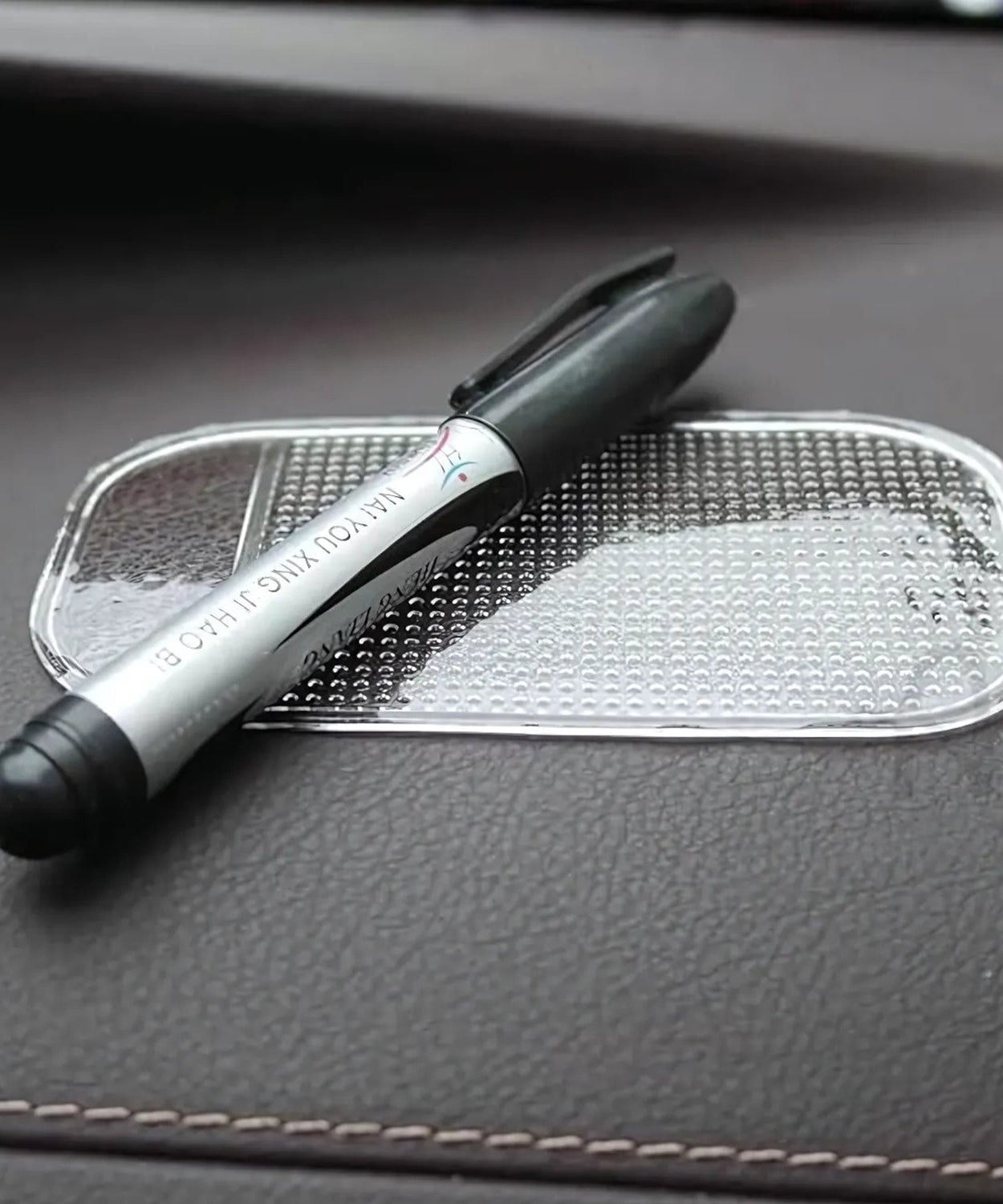 Medium Transparent Anti-Slip Car Dashboard Mat (1 Pc)