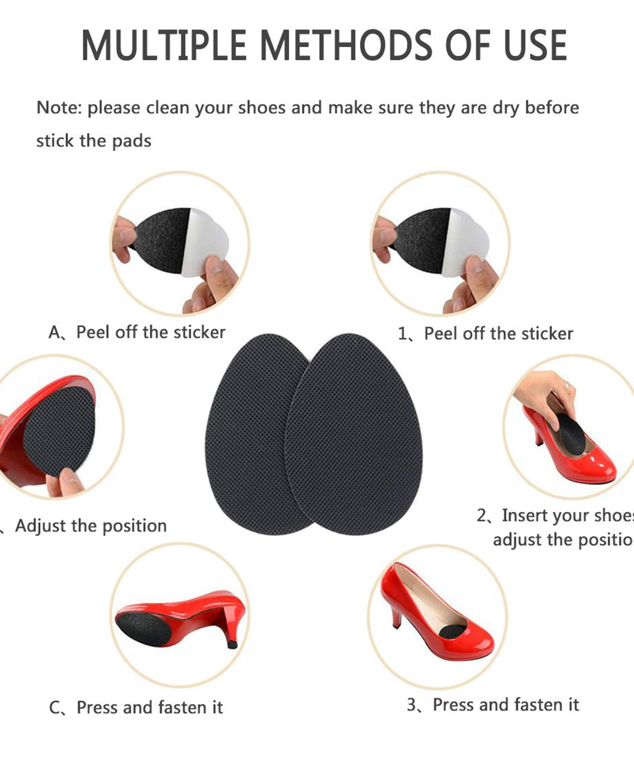 Swift Grip Adhesive Shoe Pads