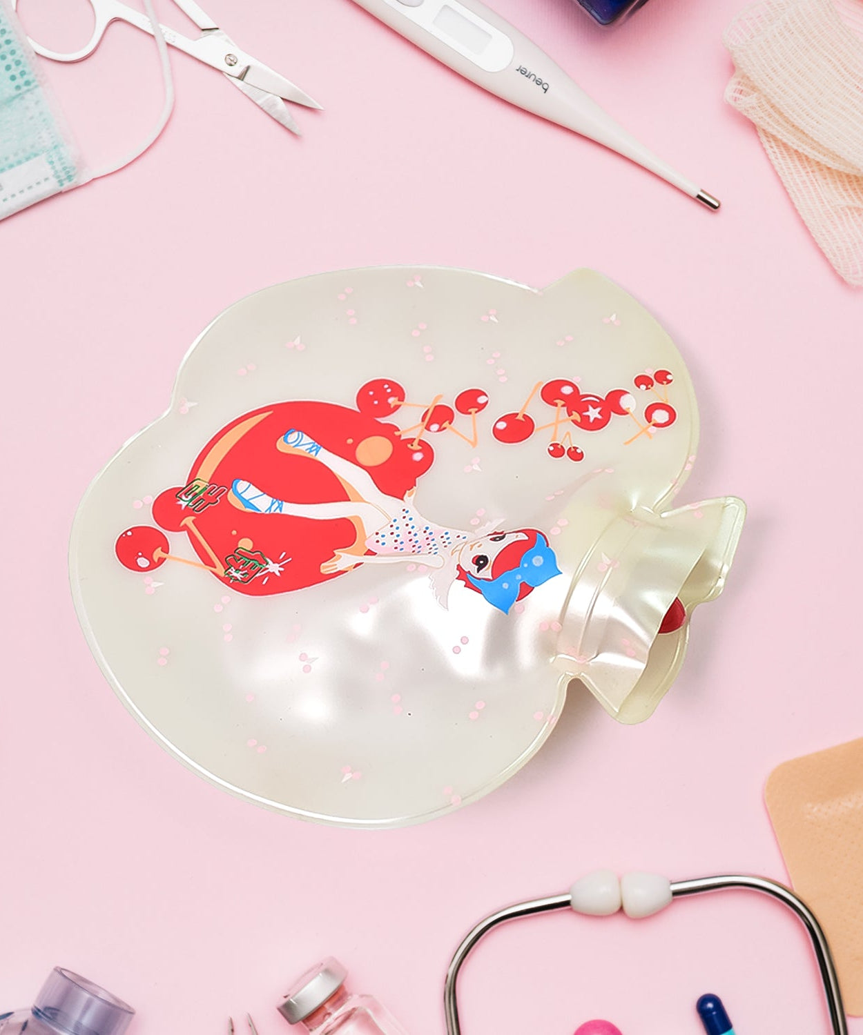 Apple Hot Water Bottle Bag For Pain Relief