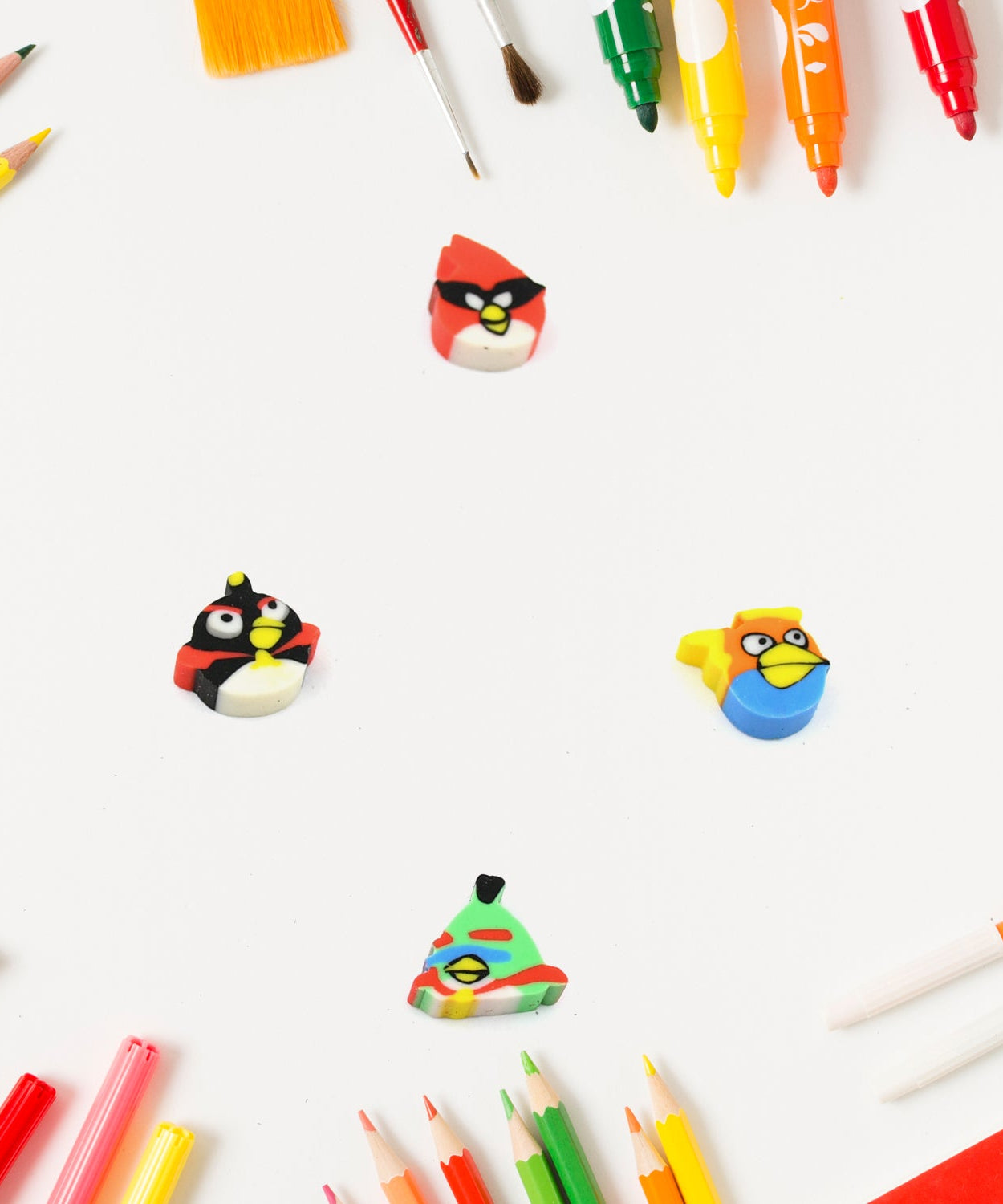 Colorful Novelty Eraser Set for Kids and Gifts (28 Pcs In 1 Packet)