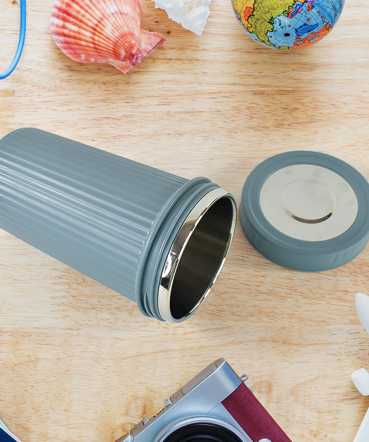 Apex Double Wall Inner Steel Travel Glass (500ml) Approx (1 Pc / Mix Color)