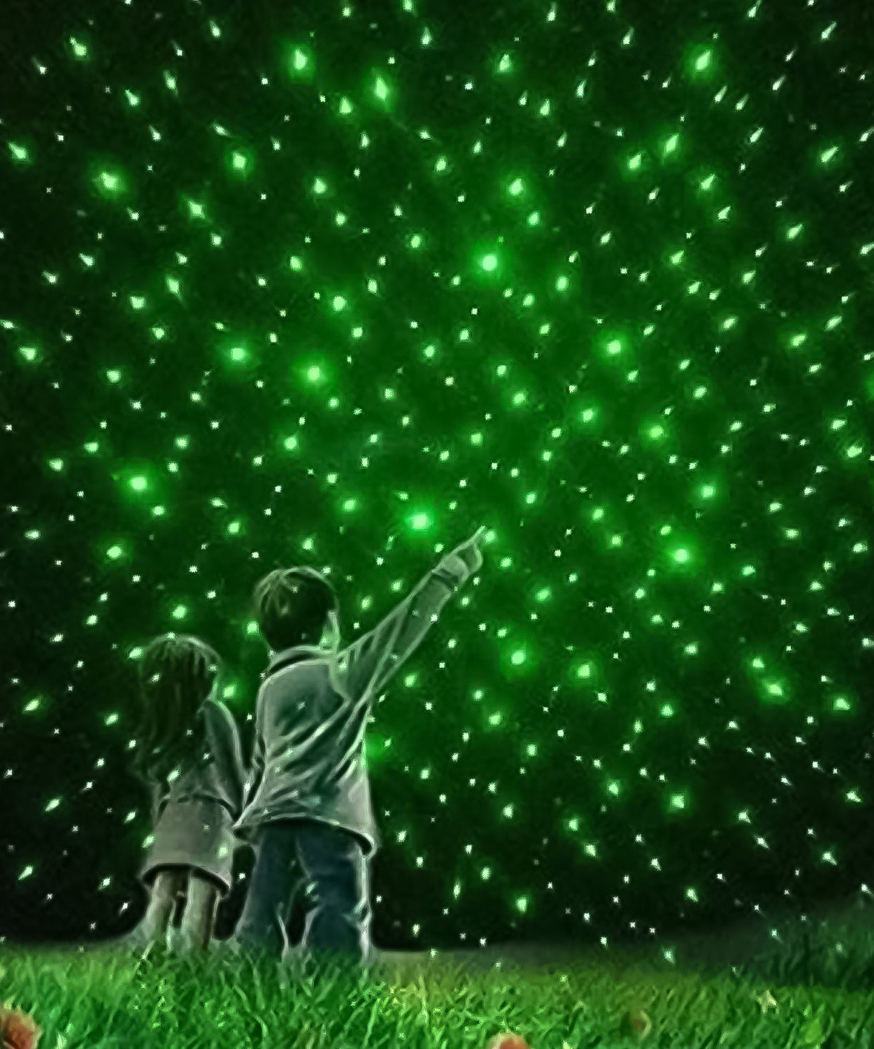 High-Power Laser Pointer Pen with 2 AA Batteries (1 Set)