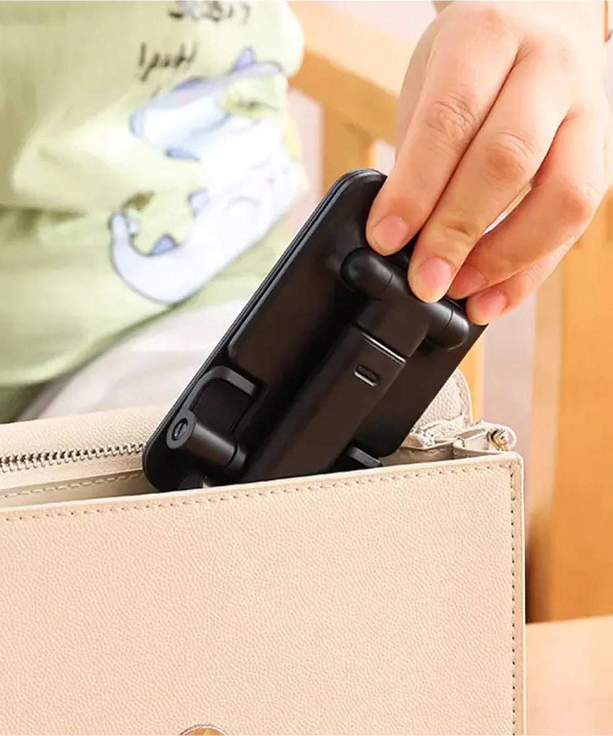 DESKTOP CELL PHONE STAND PHONE HOLDER FULL 3-WAY ADJUSTABLE PHONE STAND FOR DESK HEIGHT + ANGLES PERFECT AS DESK ORGANIZERS AND ACCESSORIES