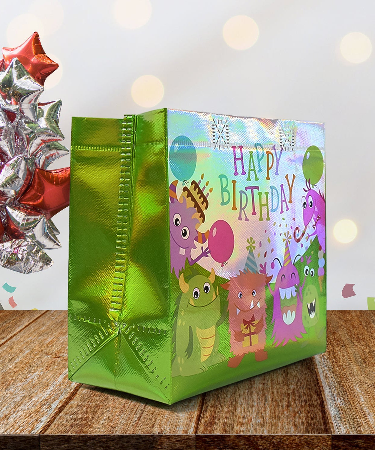 Birthday Gift Bag, Reusable Party Gift Bags (1 Pc / Mix Design)