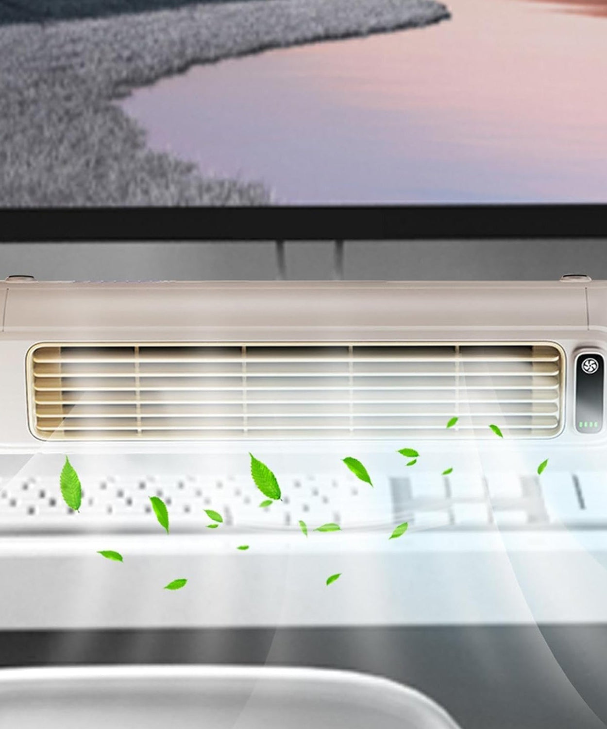 Portable Air Conditioning Cooling Fan (1 Pc / With 2 Pc Adhesive Hook)