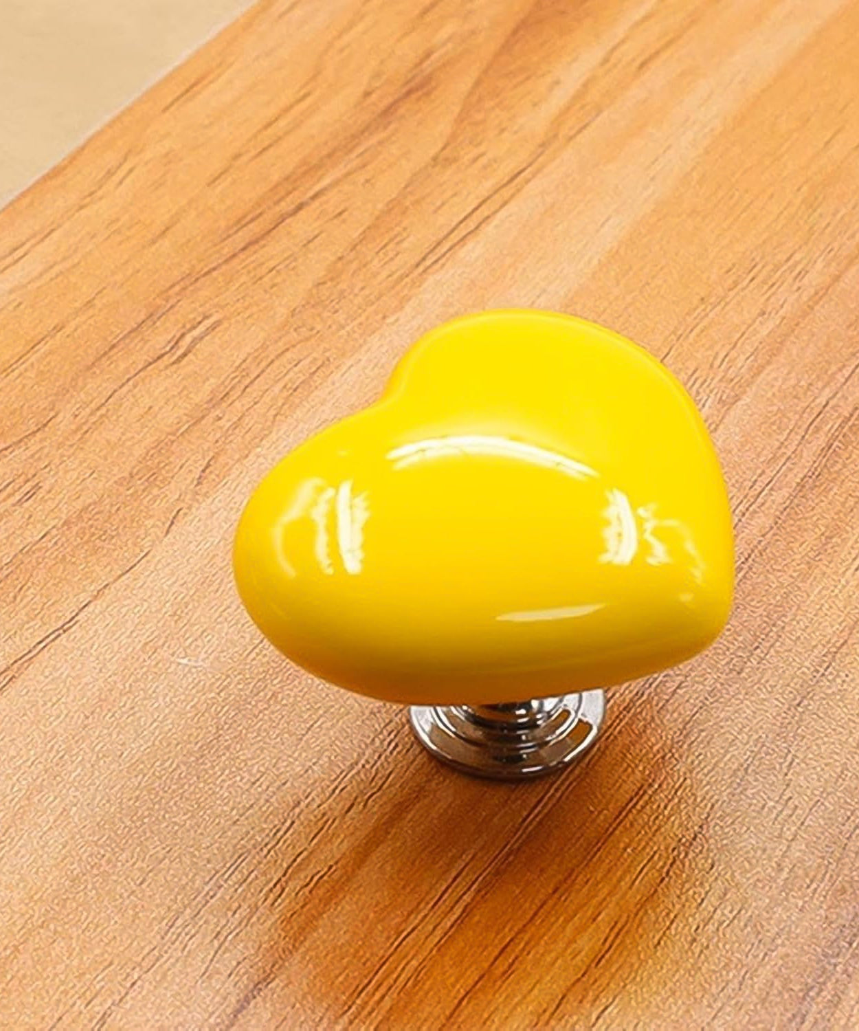 Multipurpose Cabinet Door Handle Drawer, Heart-shaped Knob Pulls Toilet Press Button (1 Pc)