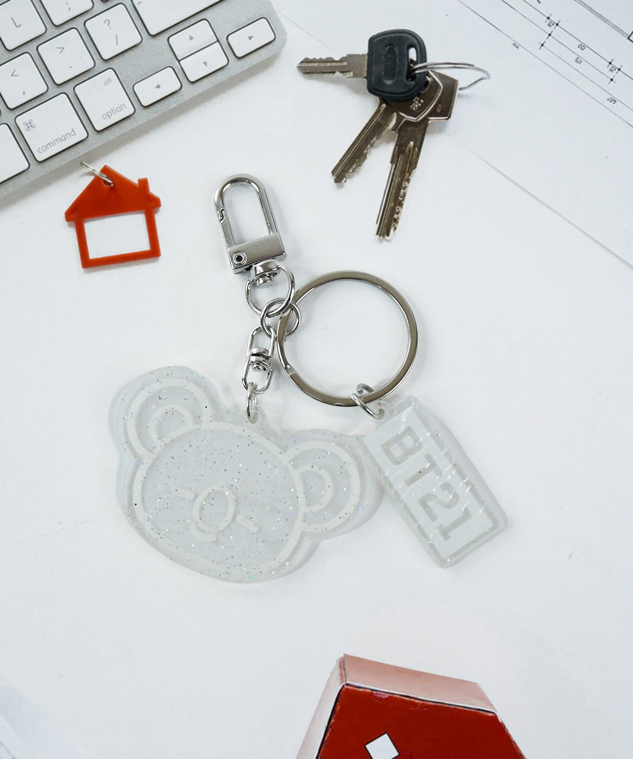 Cute Acrylic and Metal Keychains (1 Pc & mix design)