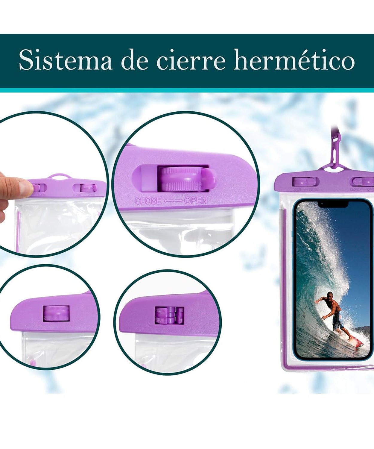 Mobile Waterproof Sealed Transparent Plastic Bag / Pouch Cover for All Mobile Phones