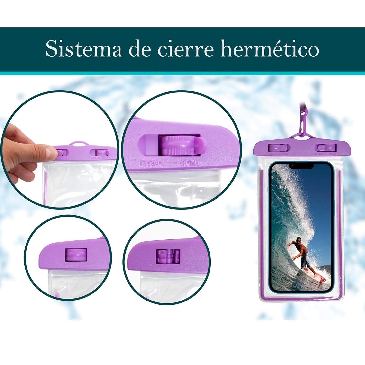 Mobile Waterproof Sealed Transparent Plastic Bag / Pouch Cover for All Mobile Phones